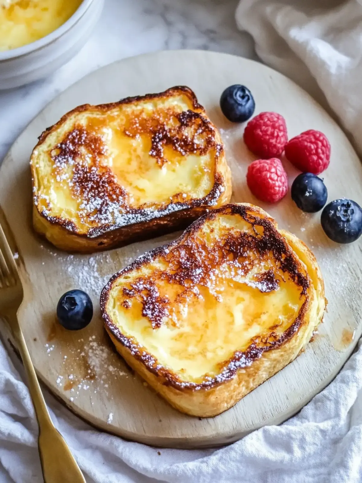 Air Fryer Yogurt Custard Toast Loaded with Fresh Berries 4 Air Fryer Yogurt Custard Toast