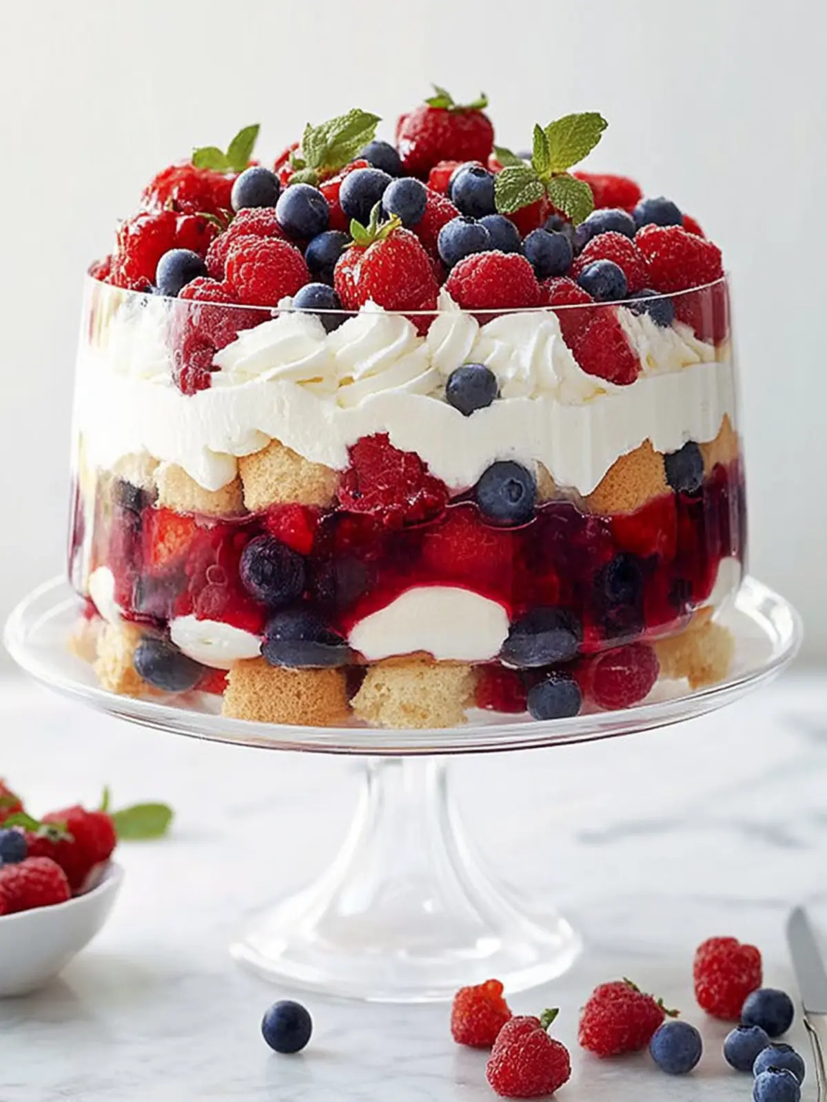 Celebrate with a 4th July Berry Trifle Cake You’ll Love! 5 4th July Berry trifle cake