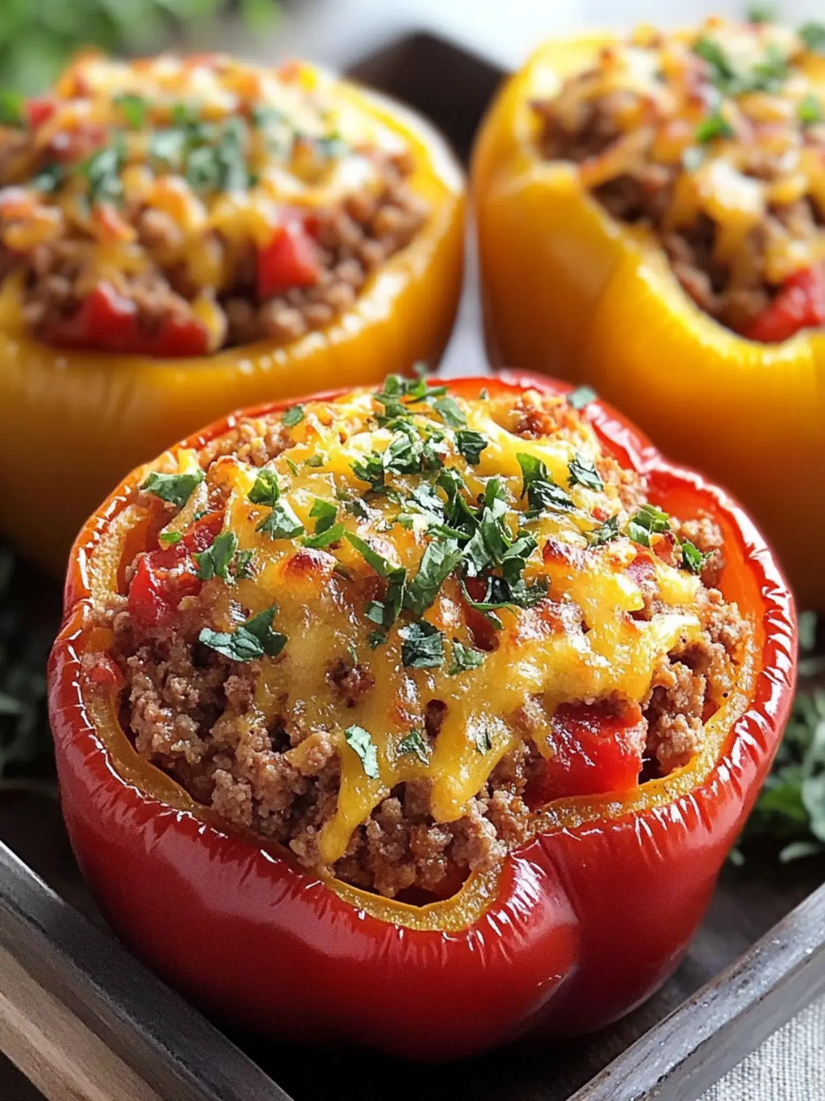 Easy Ground Beef Stuffed Bell Peppers for a Family Feast 3 Easy Ground Beef Stuffed Bell Peppers