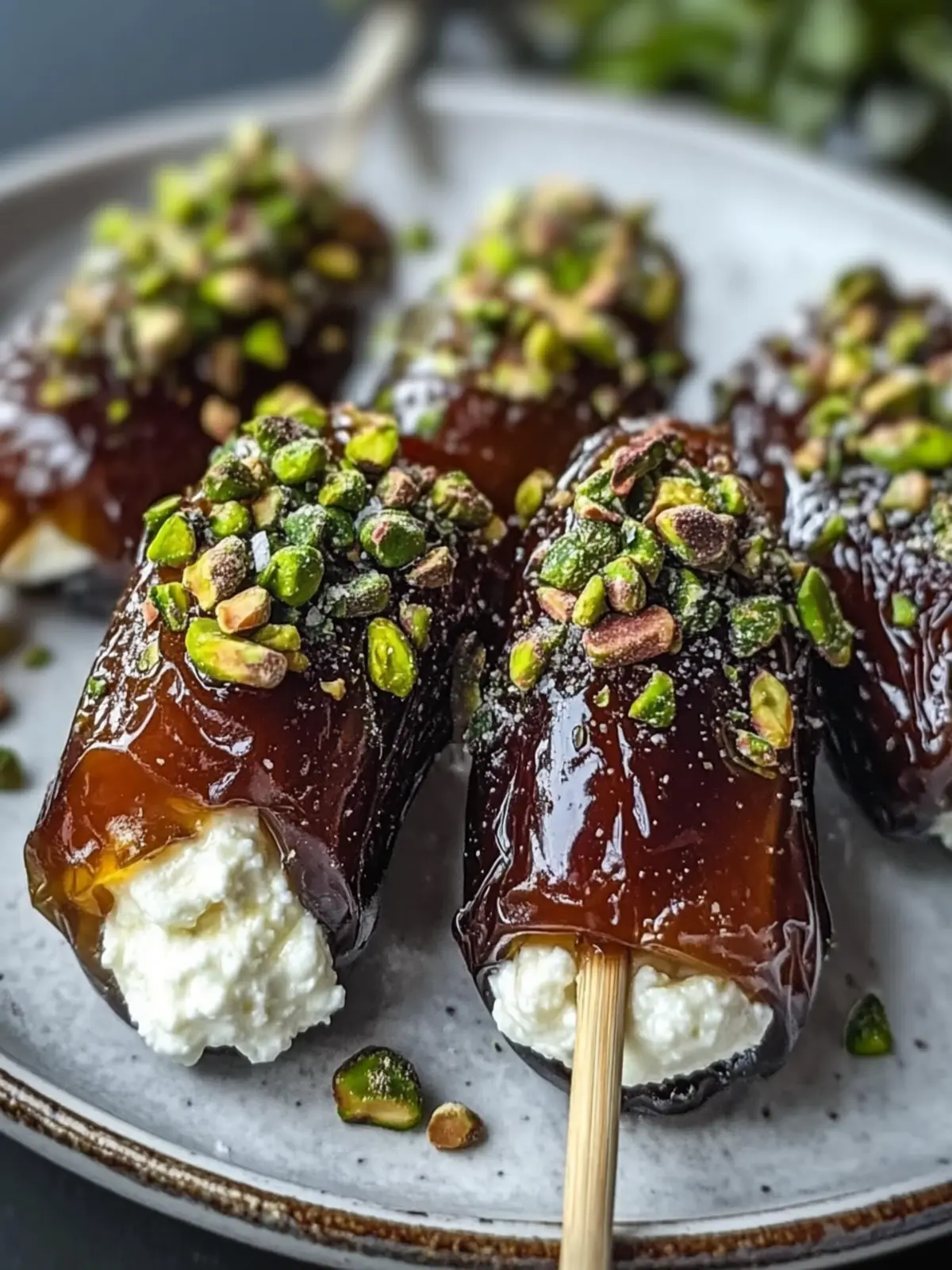 Honey Pistachio Ricotta Stuffed Dates for an Elegant Treat 2 Honey Pistachio Ricotta Stuffed Dates