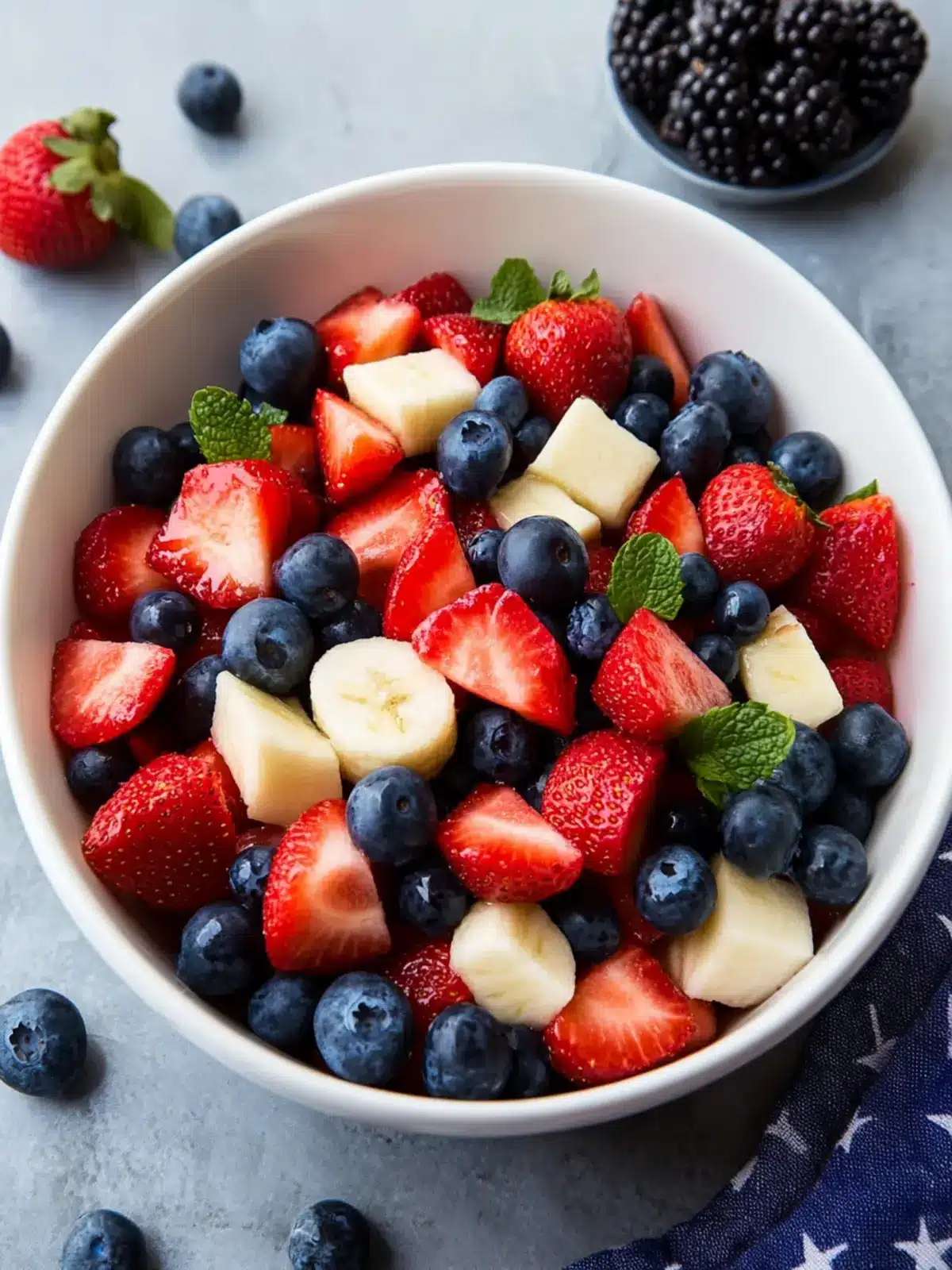 4th of July Simple Red White and Blue Fruit Salad Delight 2 4th of July Simple Red White and Blue Fruit Salad