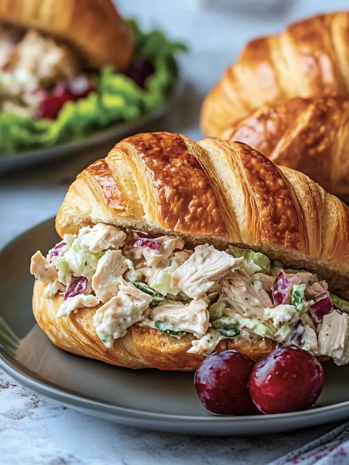 Deliciously Best Chicken Salad Croissant Sandwiches You’ll Love 2 Best Chicken Salad Croissant Sandwiches