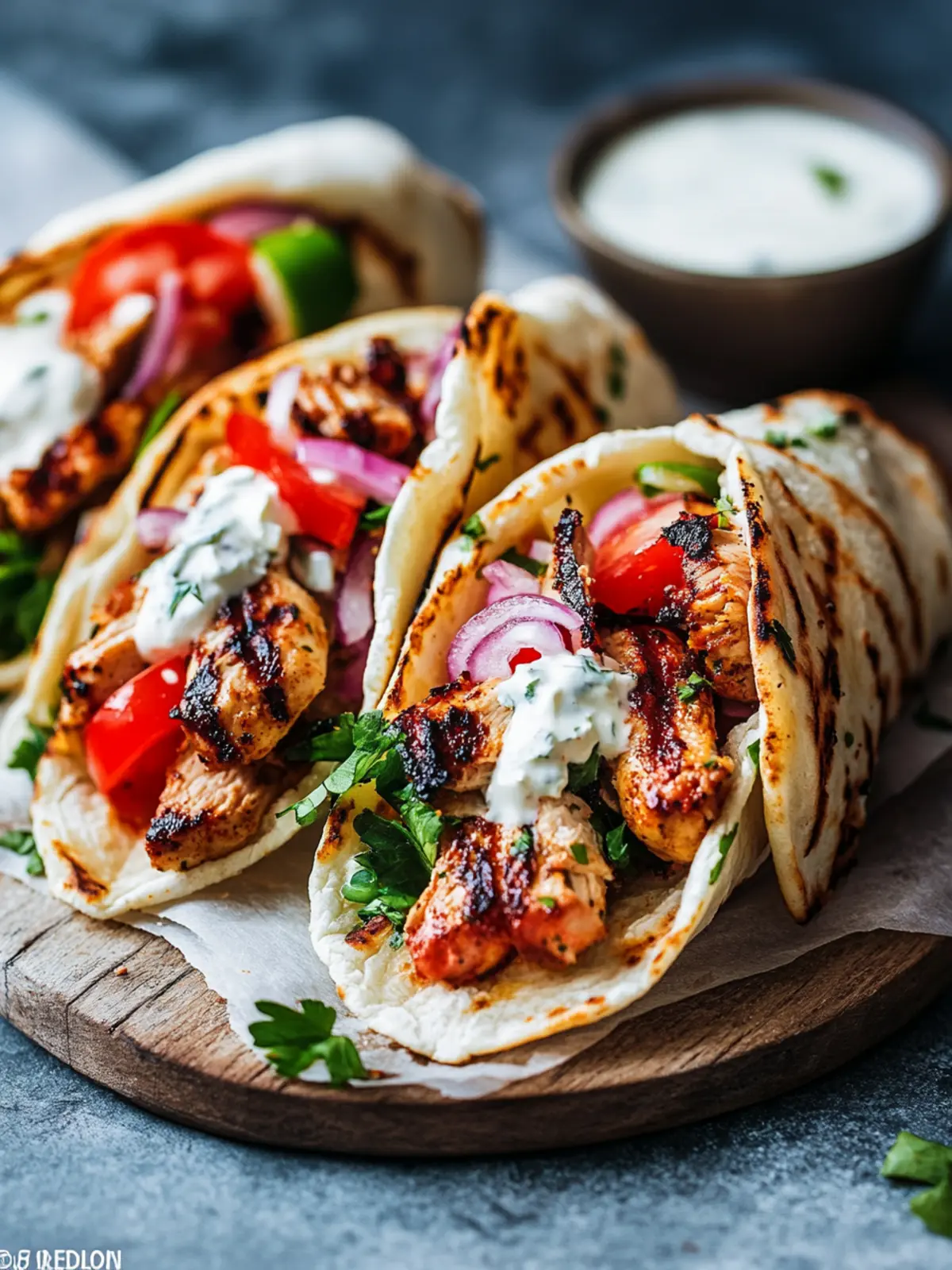 4th of July Grilled Greek Chicken Gyros for a Festive Feast 4 4th of July Grilled Greek Chicken Gyros