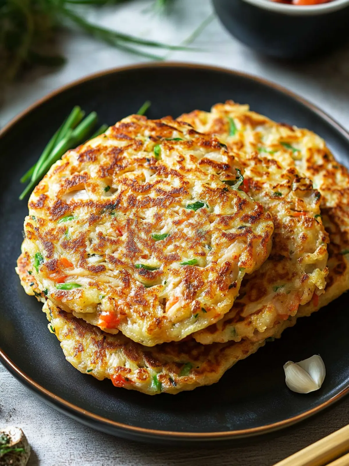 Delicious Korean Tuna Pancakes Chamchijeon for Quick Dinners 3 Korean Tuna Pancakes (Chamchijeon)