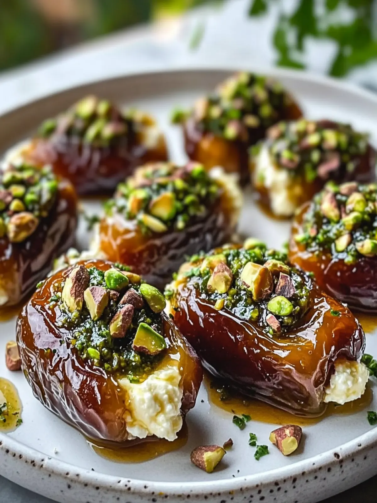 Honey Pistachio Ricotta Stuffed Dates for an Elegant Treat 5 Honey Pistachio Ricotta Stuffed Dates