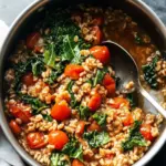Savor One-Pan Farro with Tomatoes and Kale for Busy Nights 2 One-Pan Farro with Tomatoes and Kale