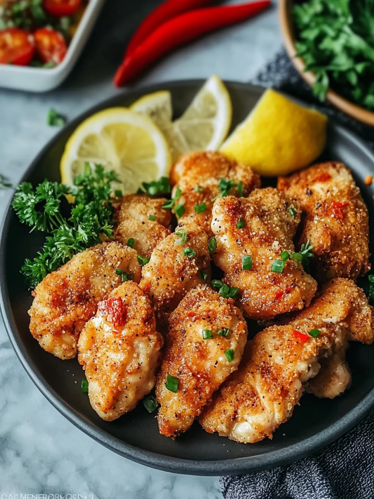 Crispy Air Fryer Salt and Pepper Chicken in 45 Minutes 2 Air Fryer Salt and Pepper Chicken
