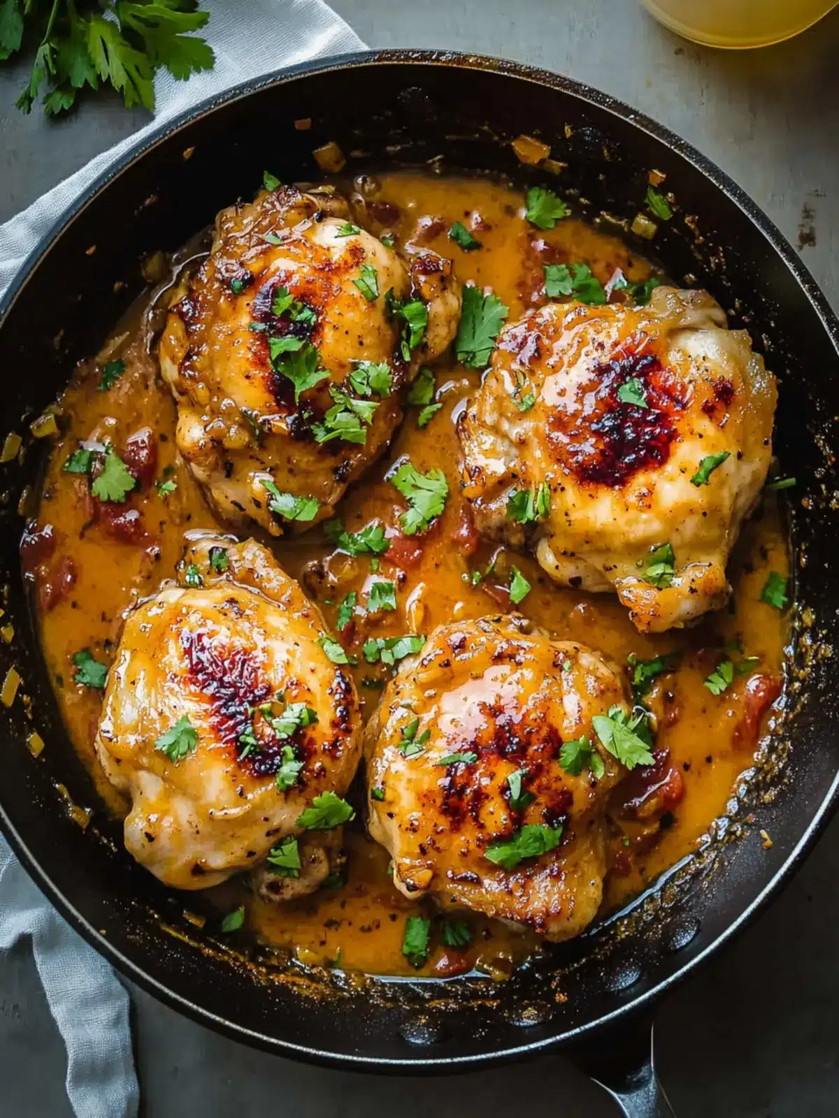Savory Skillet Bang Bang Chicken Thighs in Just 10 Minutes 2 Skillet Bang Bang Chicken Thighs