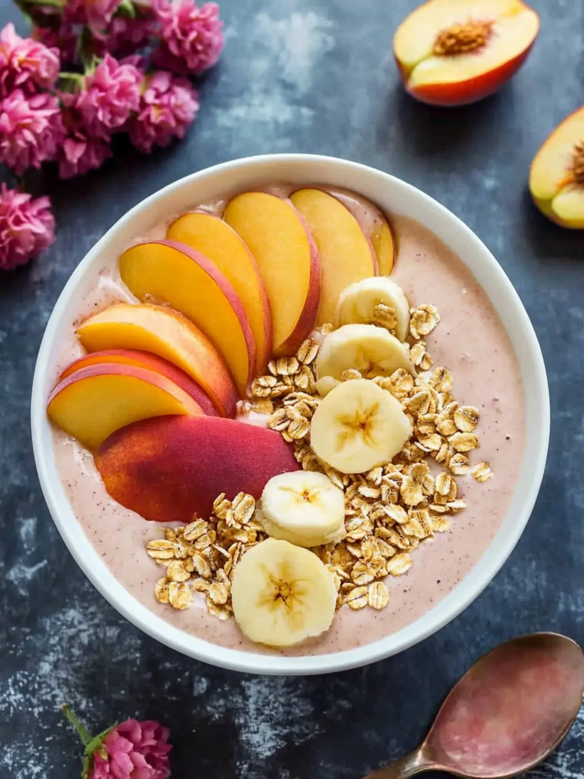 Delicious Peach Smoothie Bowl to Brighten Your Mornings 2 Peach Smoothie Bowl