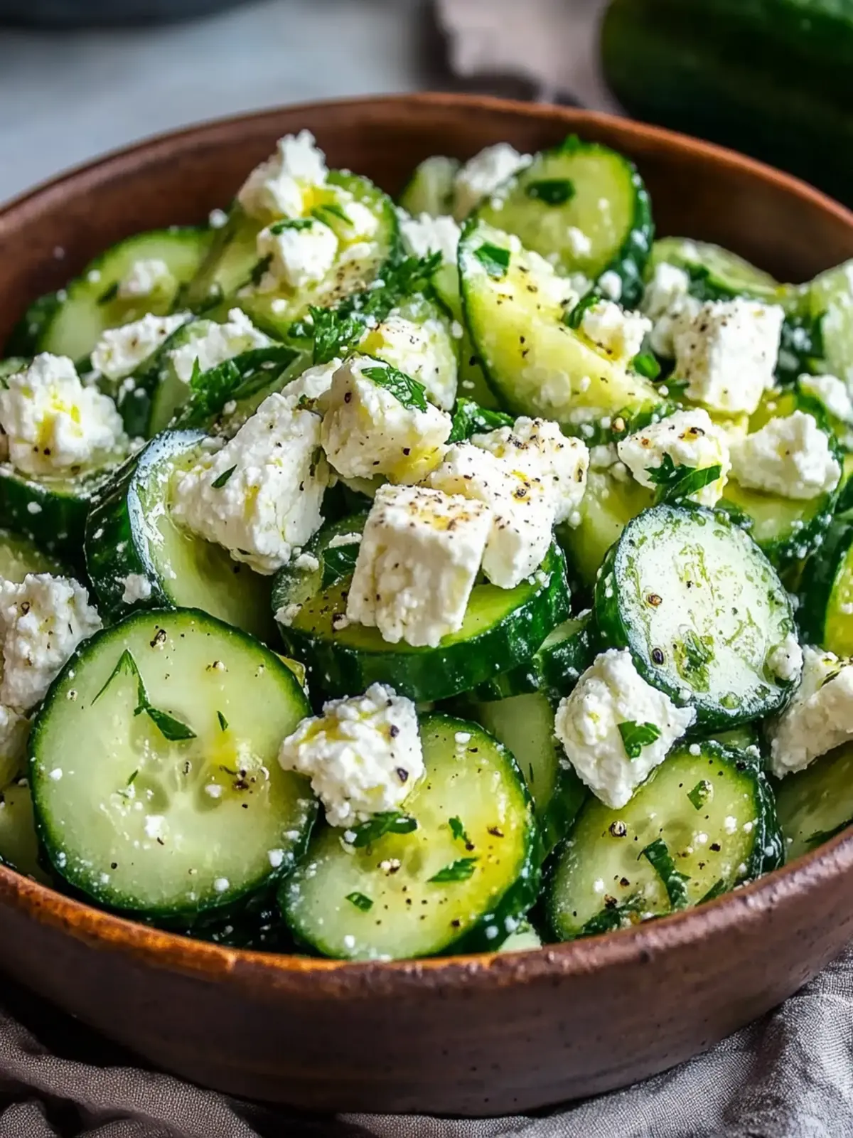 Classic Cucumber Feta Salad Recipe Easy Refreshing Potluck Dish 4 Classic Cucumber Feta Salad Recipe Easy Perfect Potluck Side Dish