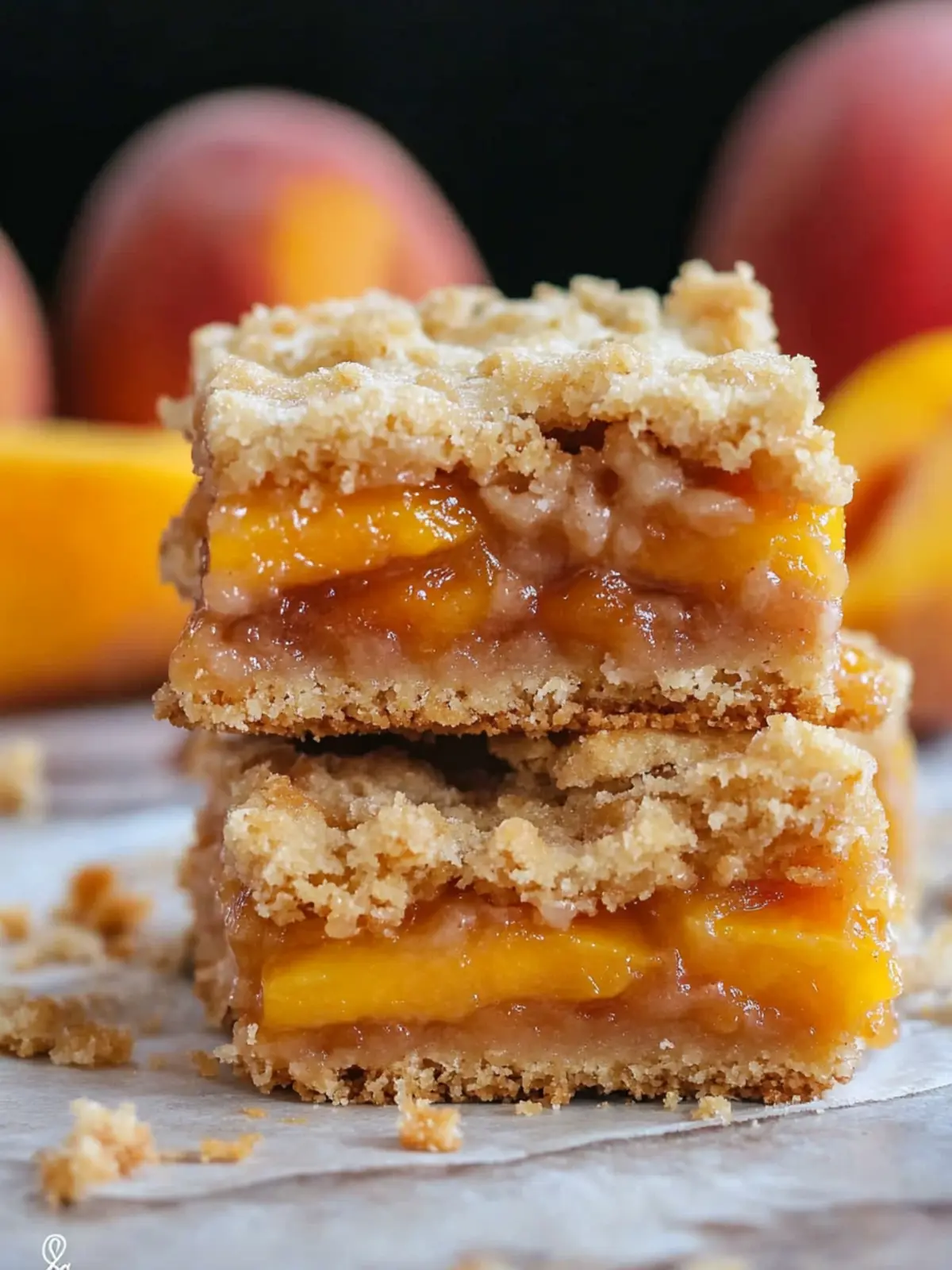 Irresistible Peach Crumb Bars That Will Brighten Your Day 2 Peach Crumb Bars