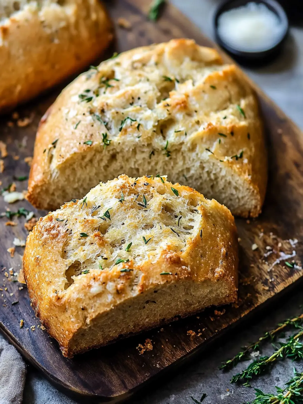 Irresistible Rustic Garlic Parmesan Herb Bread Recipe 5 Rustic Garlic Parmesan Herb Bread