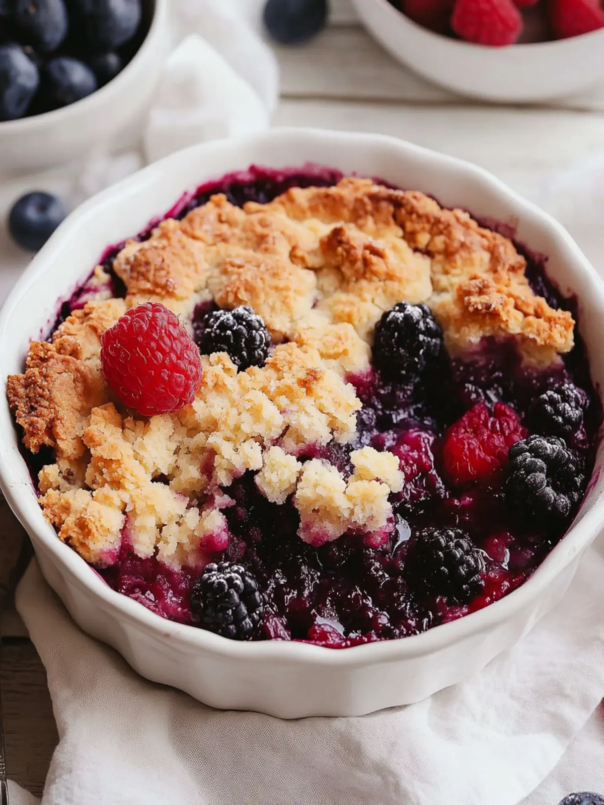 Delicious Mixed Berry Cobbler: A Sweet Homemade Delight 3 Mixed Berry Cobbler