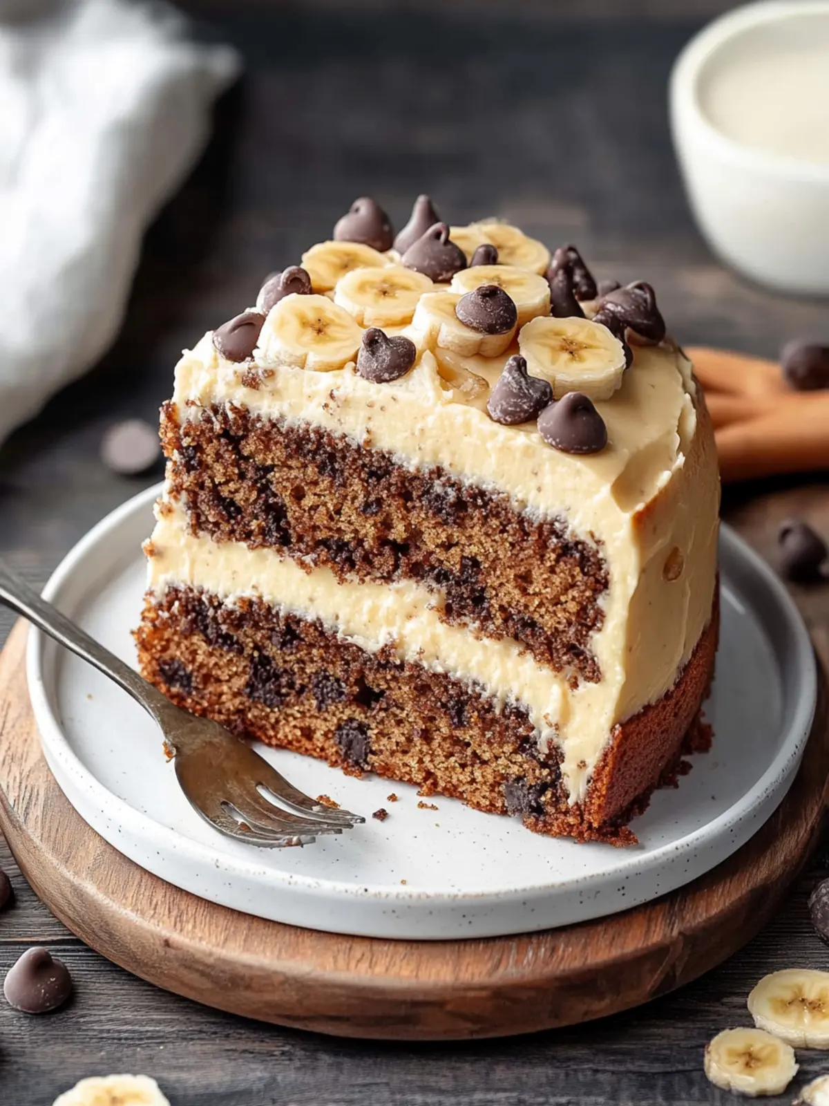 Indulge in Moist Banana Chocolate Chip Cake Bliss 2 Banana Chocolate Chip Cake