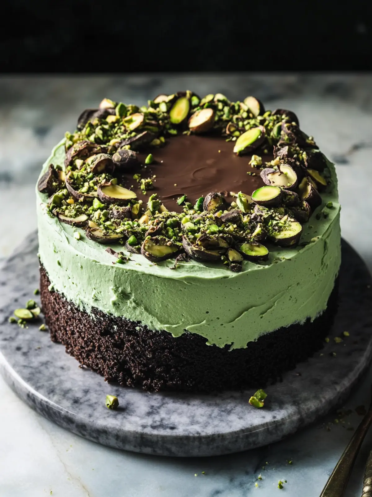Irresistible Chocolate Pistachio Cake You'll Crave Again! 2 Chocolate Pistachio Cake