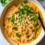 Gluten Free Red Curry Peanut Noodles in Under 30 Minutes 8 Gluten Free Red Curry Peanut Noodles – Less Than 30 Minutes!