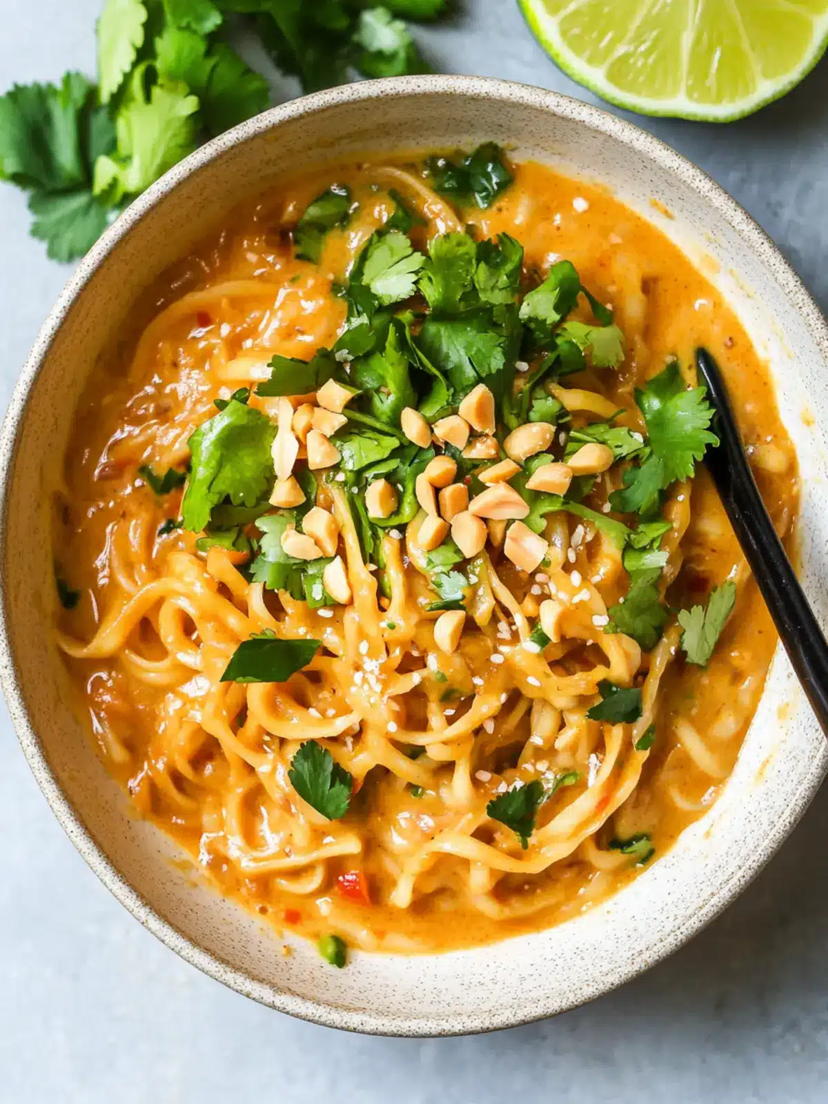 Gluten Free Red Curry Peanut Noodles in Under 30 Minutes 5 Gluten Free Red Curry Peanut Noodles – Less Than 30 Minutes!