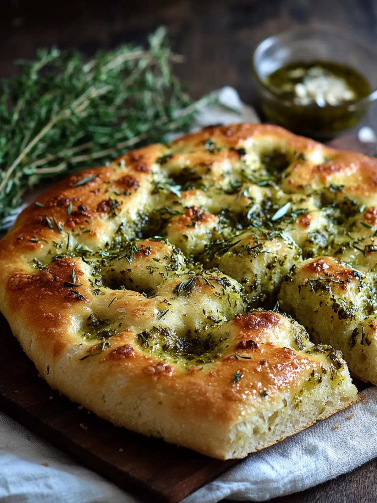 Easy Homemade Focaccia with Pesto to Impress Your Taste Buds 2 Easy Homemade Focaccia with Pesto