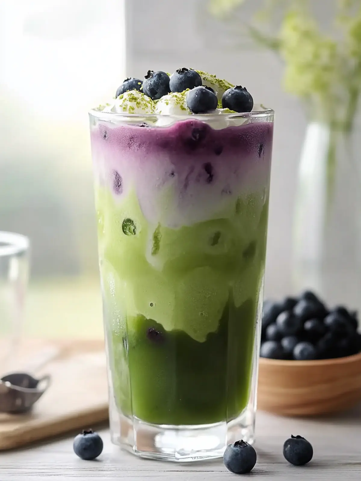 Sip into Bliss with an Iced Blueberry Matcha Latte Treat 5 Iced Blueberry Matcha Latte