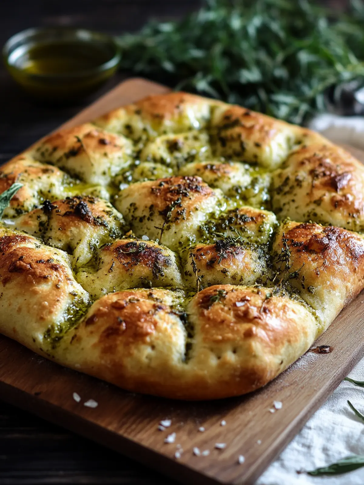 Easy Homemade Focaccia with Pesto to Impress Your Taste Buds 4 Easy Homemade Focaccia with Pesto