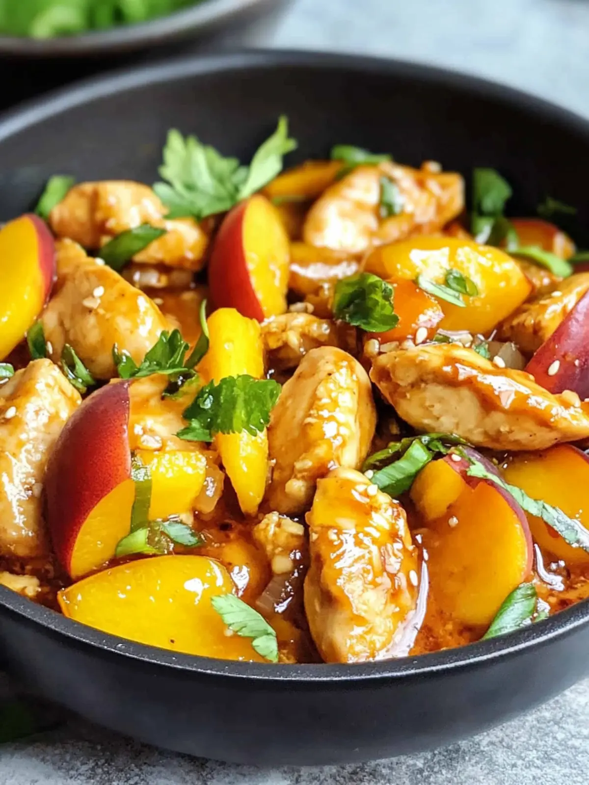 Thai Peach Chicken - Easy Skillet Recipe for Busy Nights 5 Thai Peach Chicken - Easy Skillet Chicken Recipe
