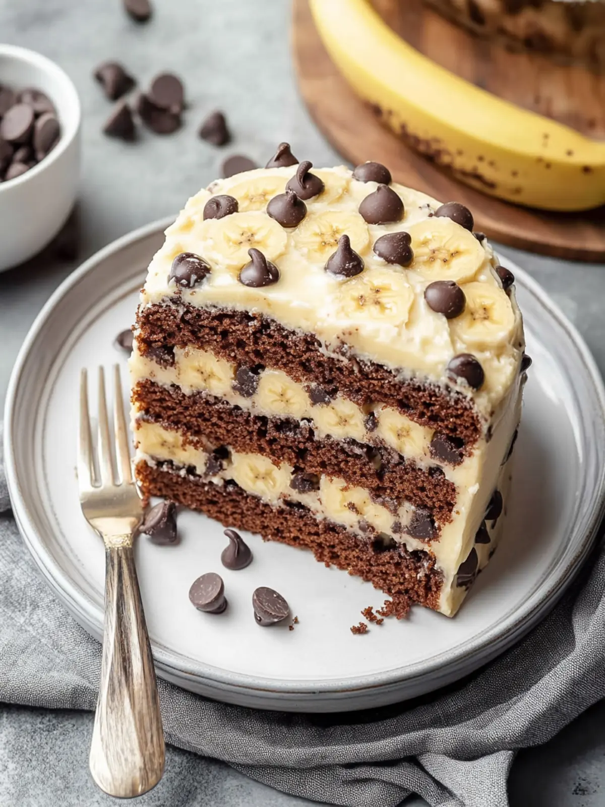 Indulge in Moist Banana Chocolate Chip Cake Bliss 5 Banana Chocolate Chip Cake