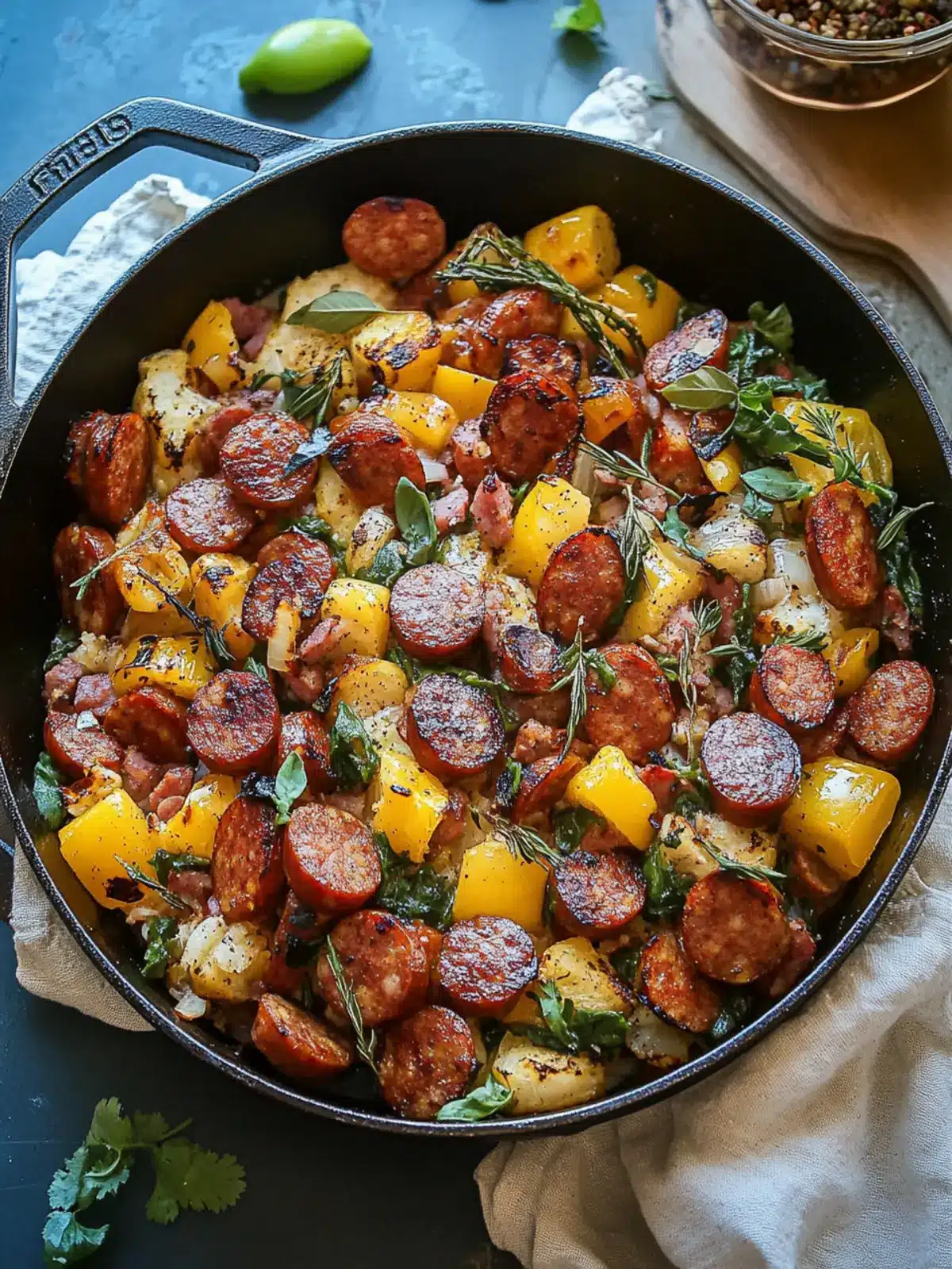 Sizzling Summer Sausage Skillet with Flavor-Packed Andouille 5 Summer Sausage Skillet with Andouille Sausage