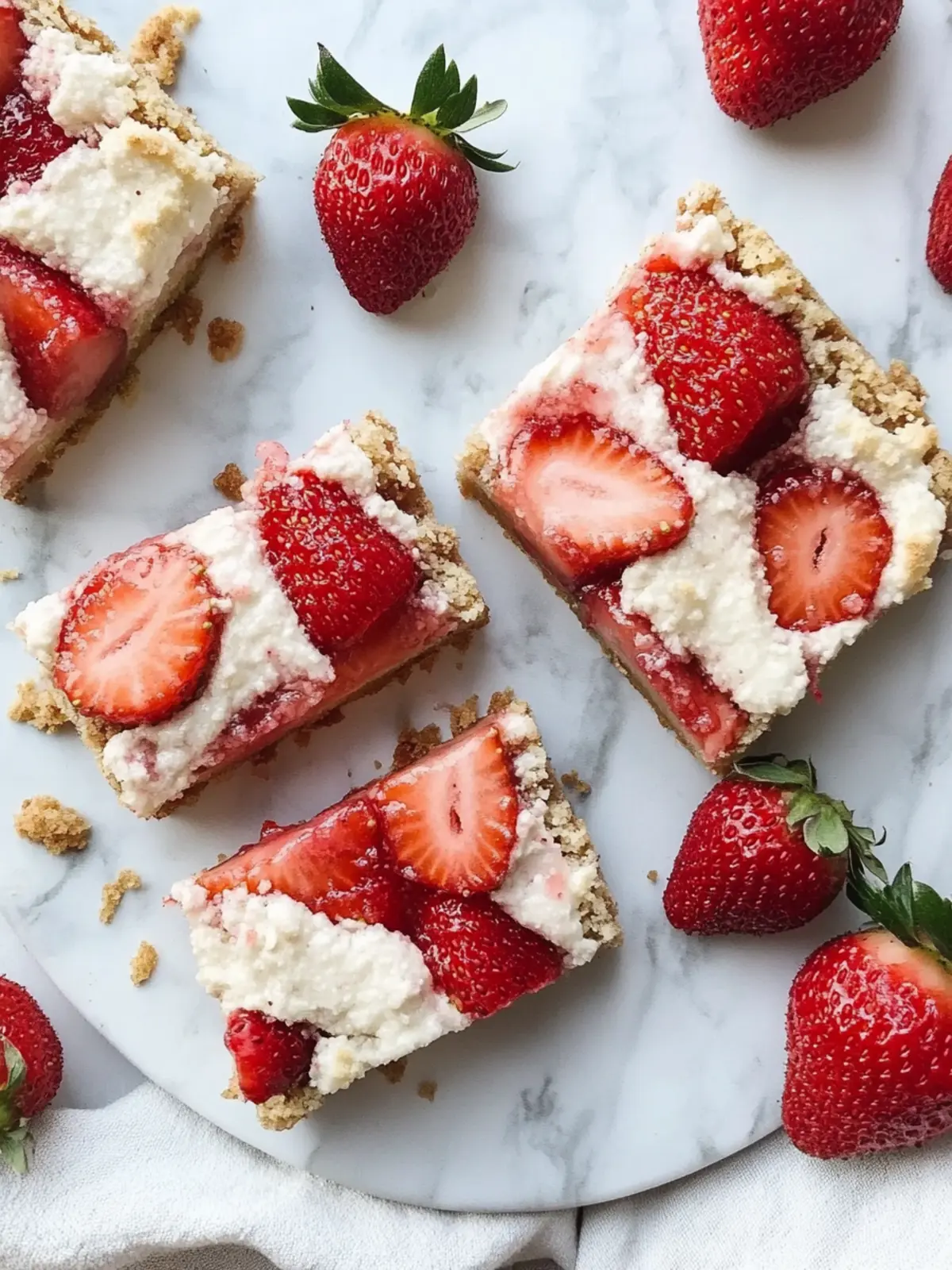 Delicious Strawberry Bars Gluten Free and Vegan Bliss 3 Strawberry Bars (Gluten Free + Vegan)