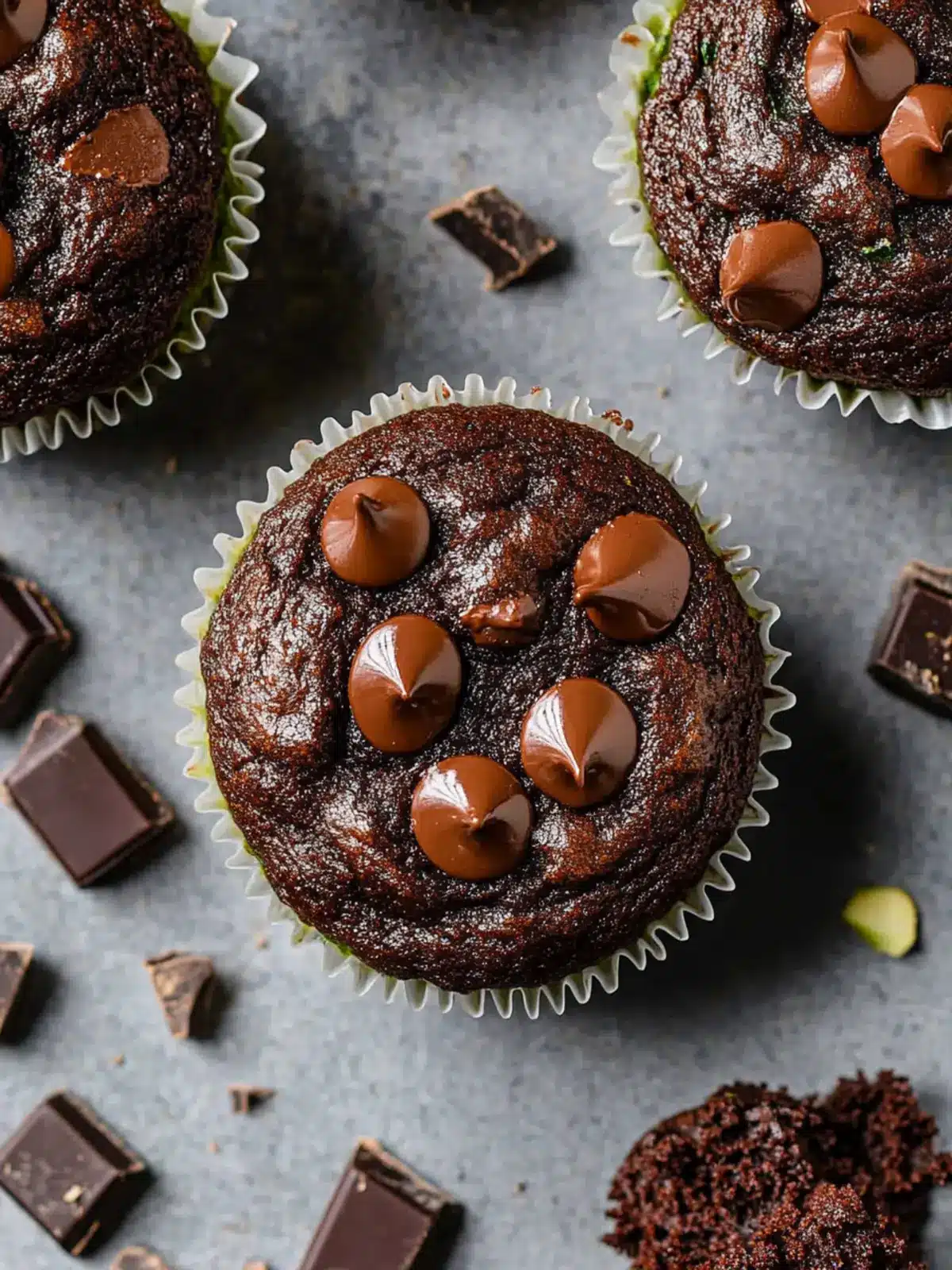 Decadent Double Chocolate Zucchini Muffins You’ll Crave! 2 Double Chocolate Zucchini Muffins