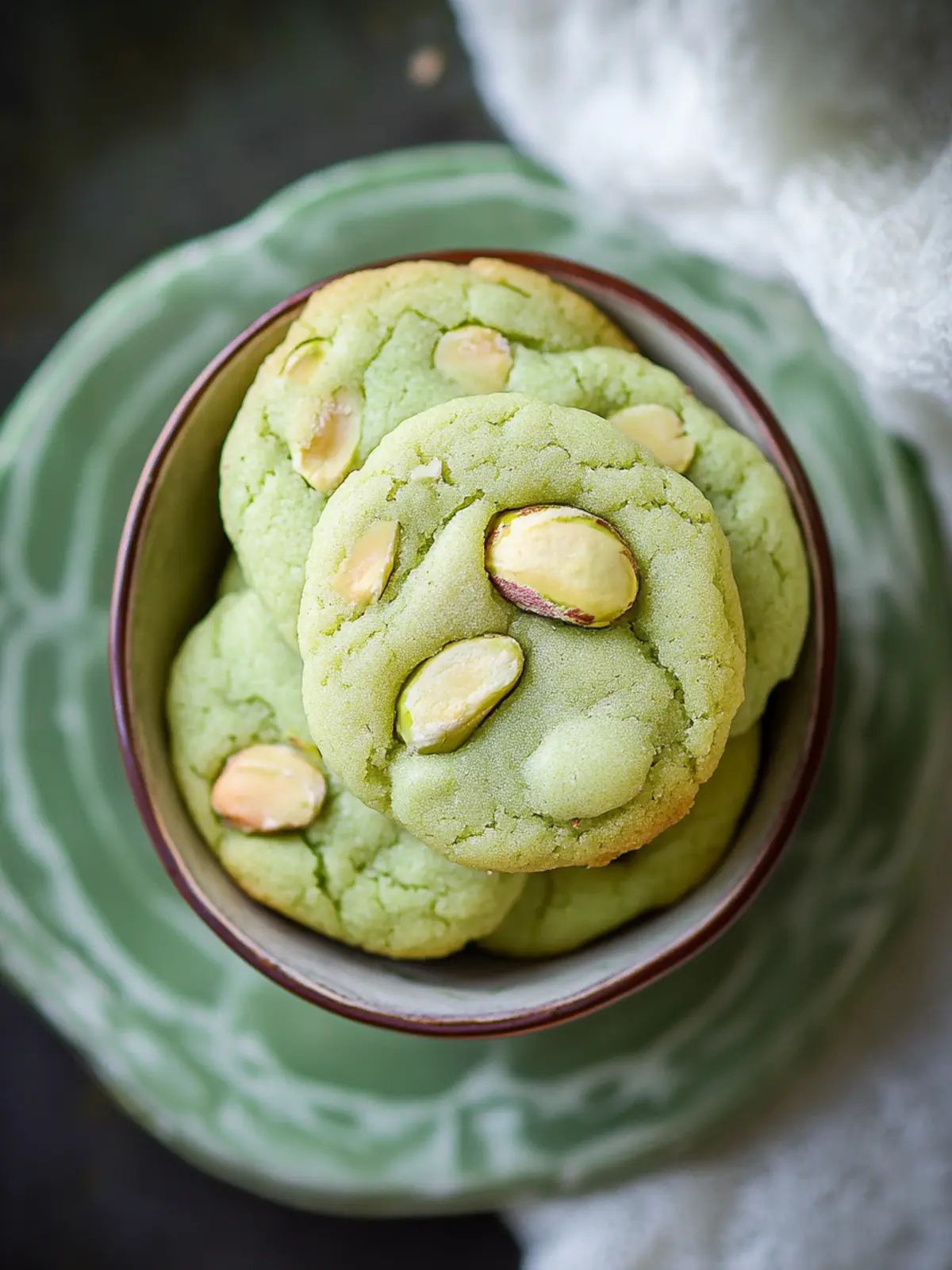 Irresistible Pistachio Pudding Cookies with White Chocolate Bliss 3 Pistachio Pudding Cookies