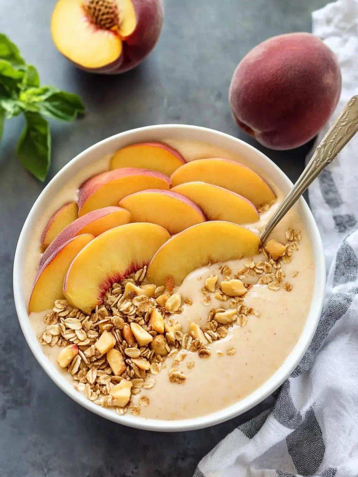 Delicious Peach Smoothie Bowl to Brighten Your Mornings 4 Peach Smoothie Bowl