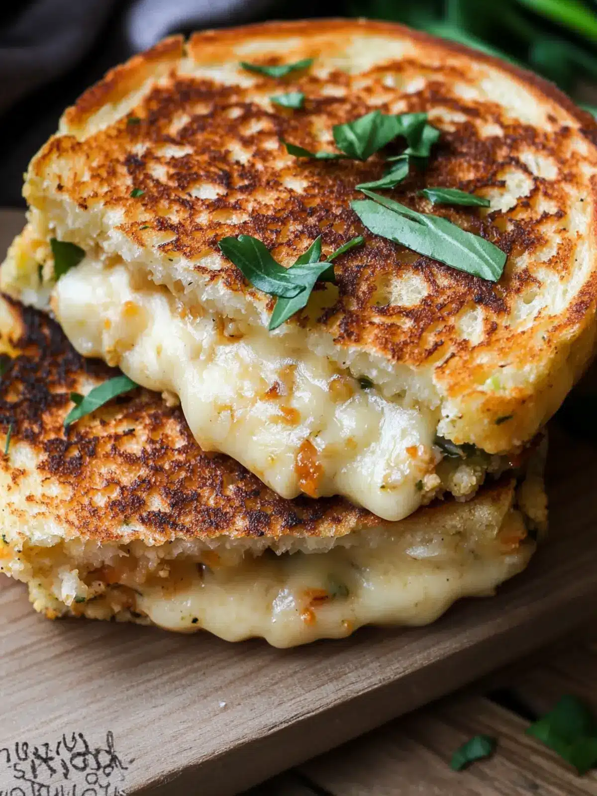 Savory Cauliflower Grilled Cheese Patties You'll Crave 3 Cauliflower Grilled Cheese