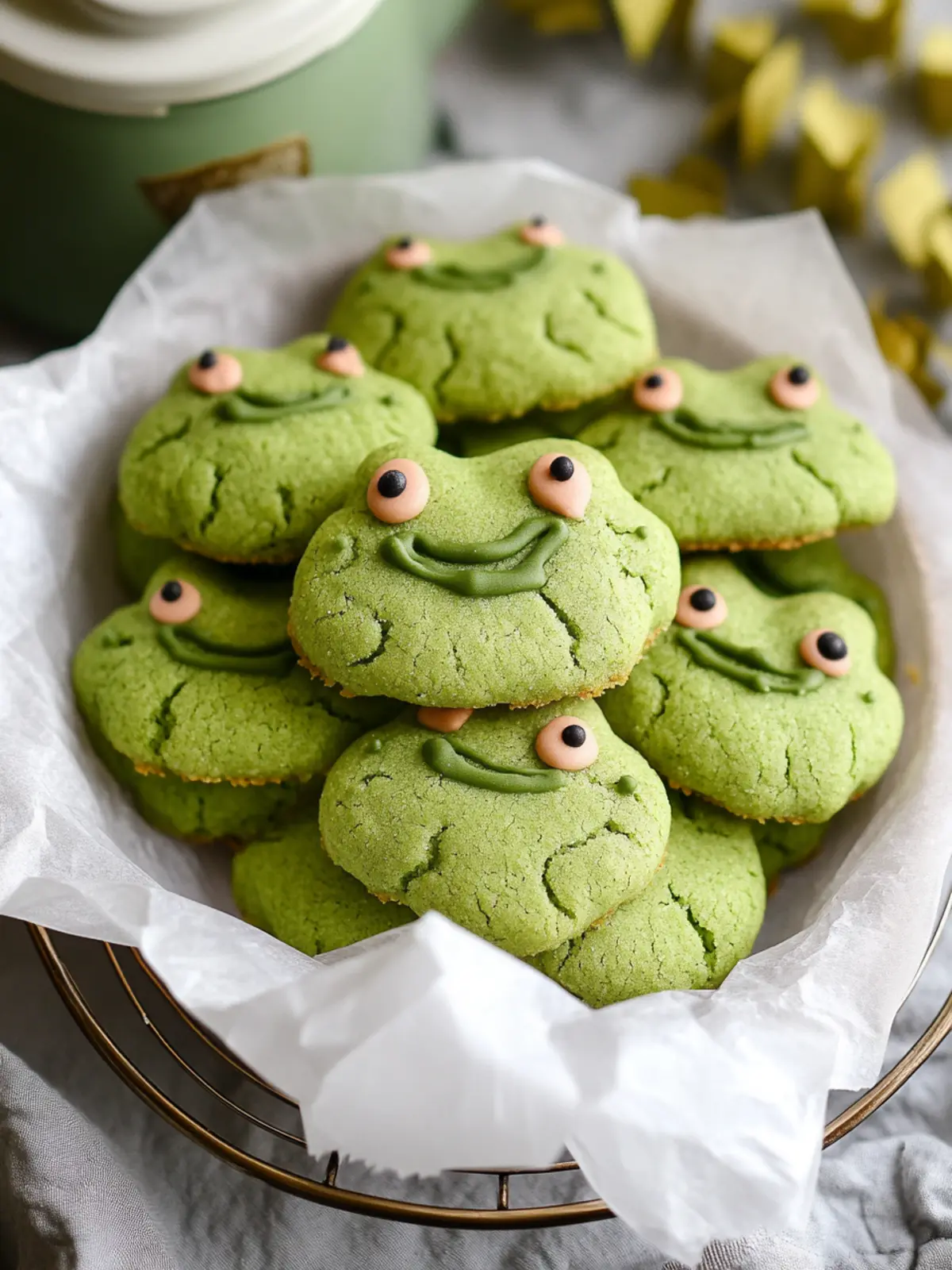 Frog Matcha Sugar Cookies Vegan Delight with a Fun Twist 5 Frog Matcha Sugar Cookies (Vegan)
