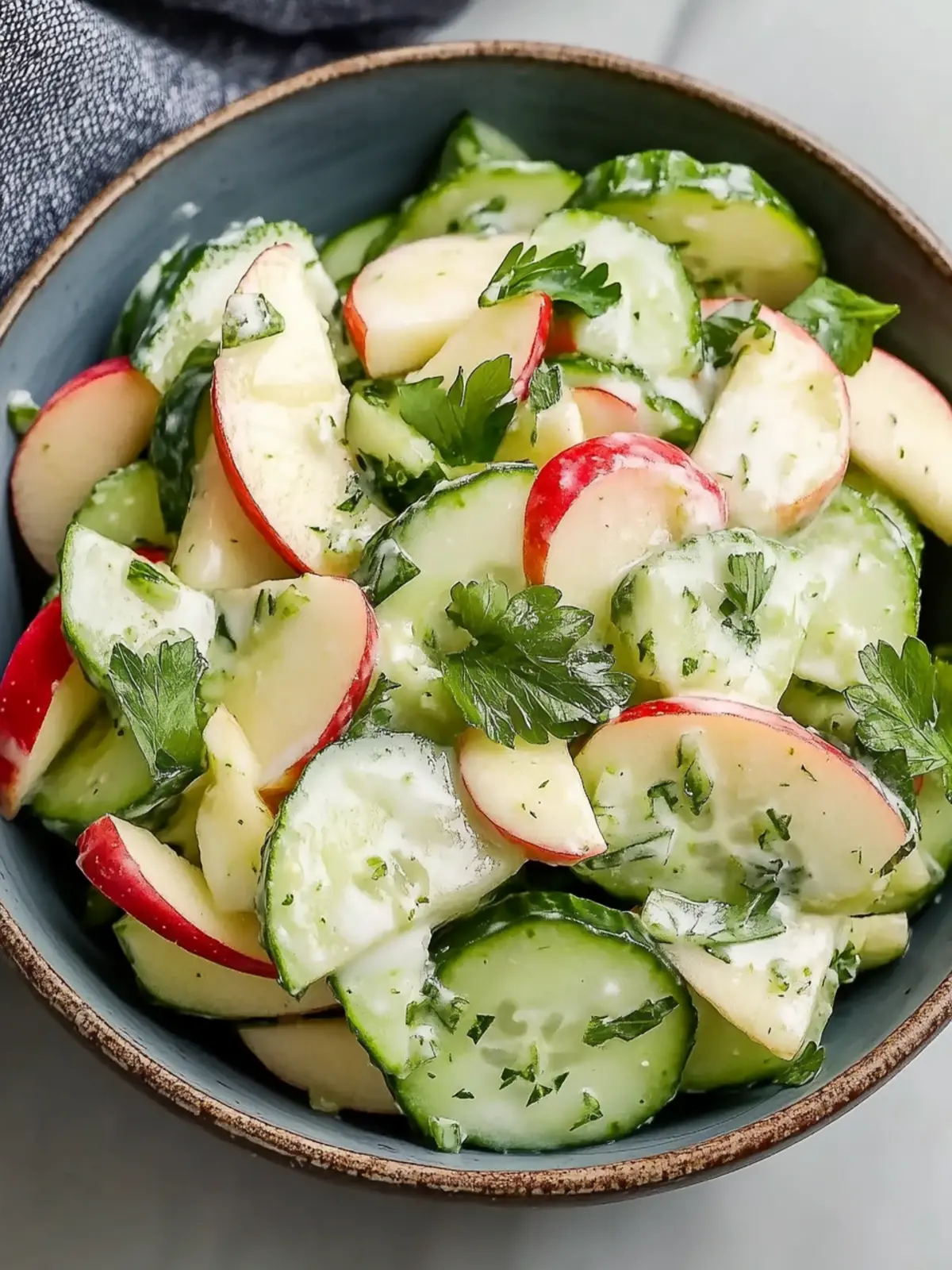 Crunchy Cucumber Apple Salad with Fresh Dressing Delight 4 Crunchy Cucumber Apple Salad with Fresh Dressing