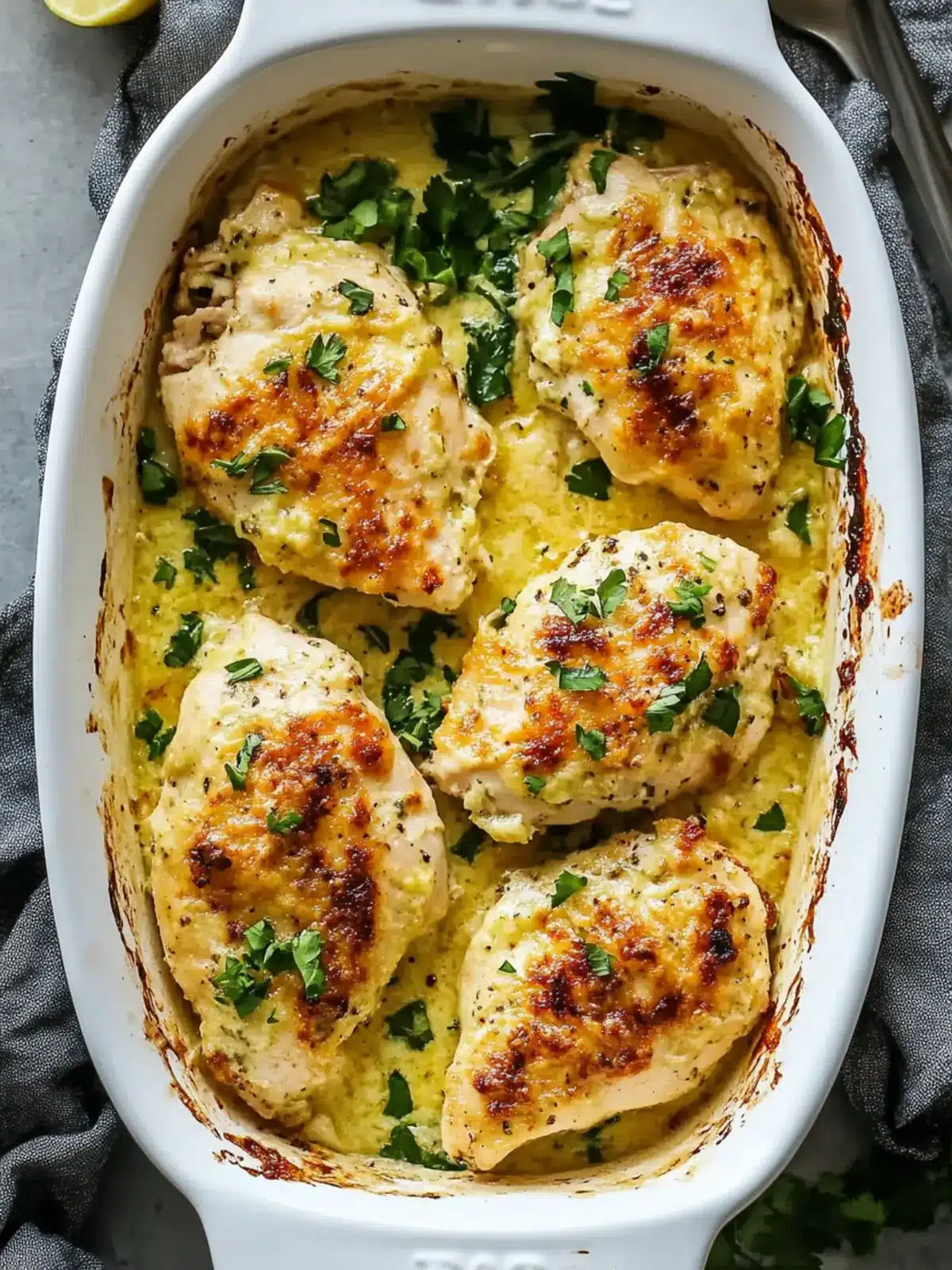 3-Ingredient Baked Caesar Chicken: Simple & Delicious! 2 3-Ingredient Baked Caesar Chicken
