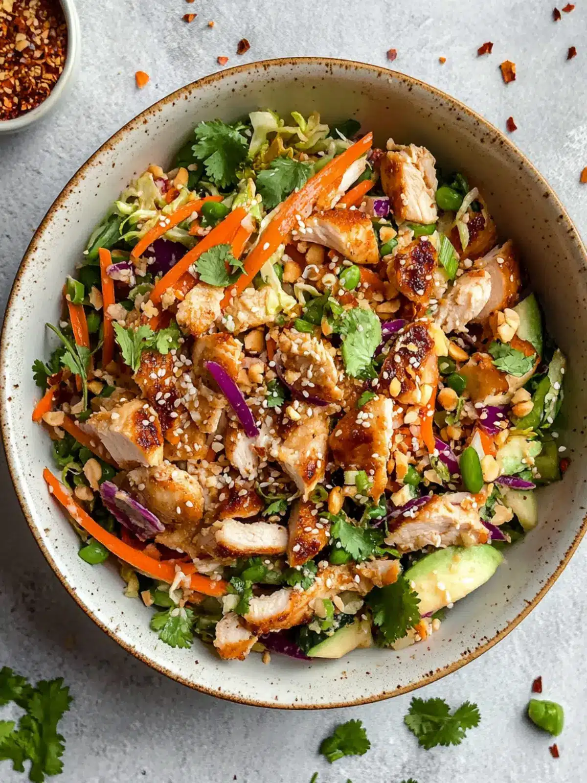 High Protein Asian Chicken Crunch Salad in 35 Minutes 3 High Protein Asian Chicken Crunch Salad