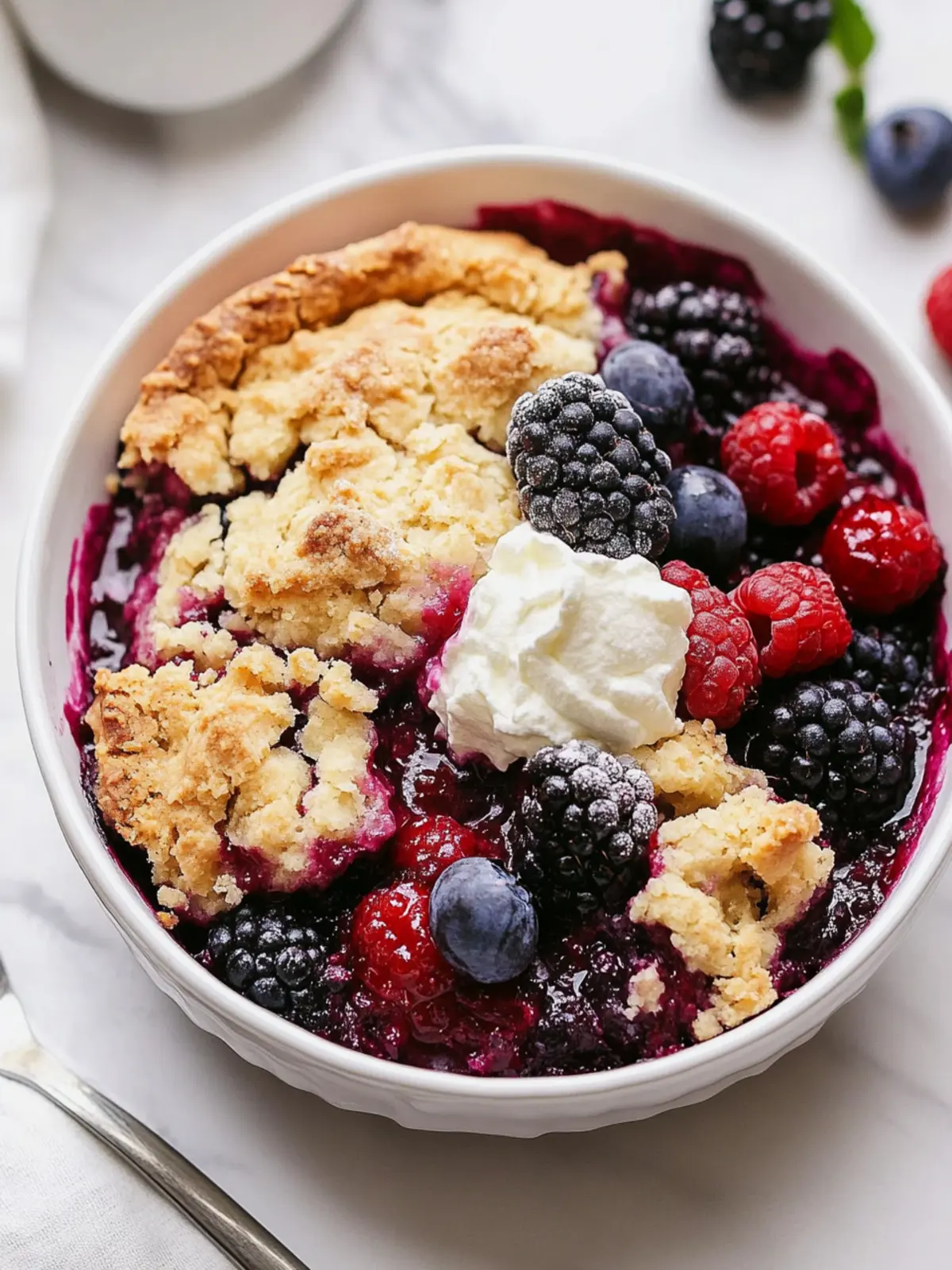 Delicious Mixed Berry Cobbler: A Sweet Homemade Delight 5 Mixed Berry Cobbler