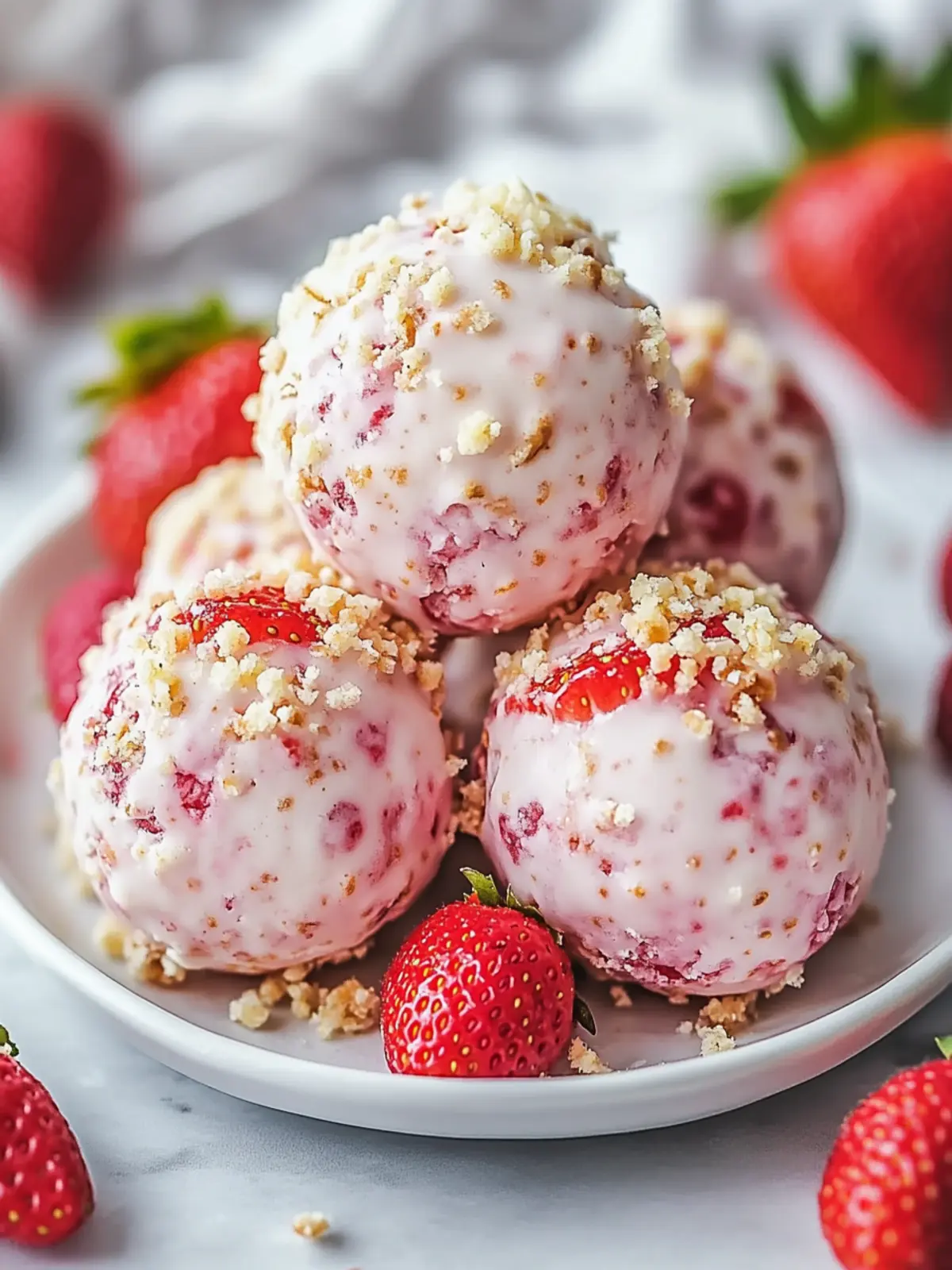 Strawberry Cheesecake Protein Balls for a Guilt-Free Snack 3 Strawberry Cheesecake Protein Balls