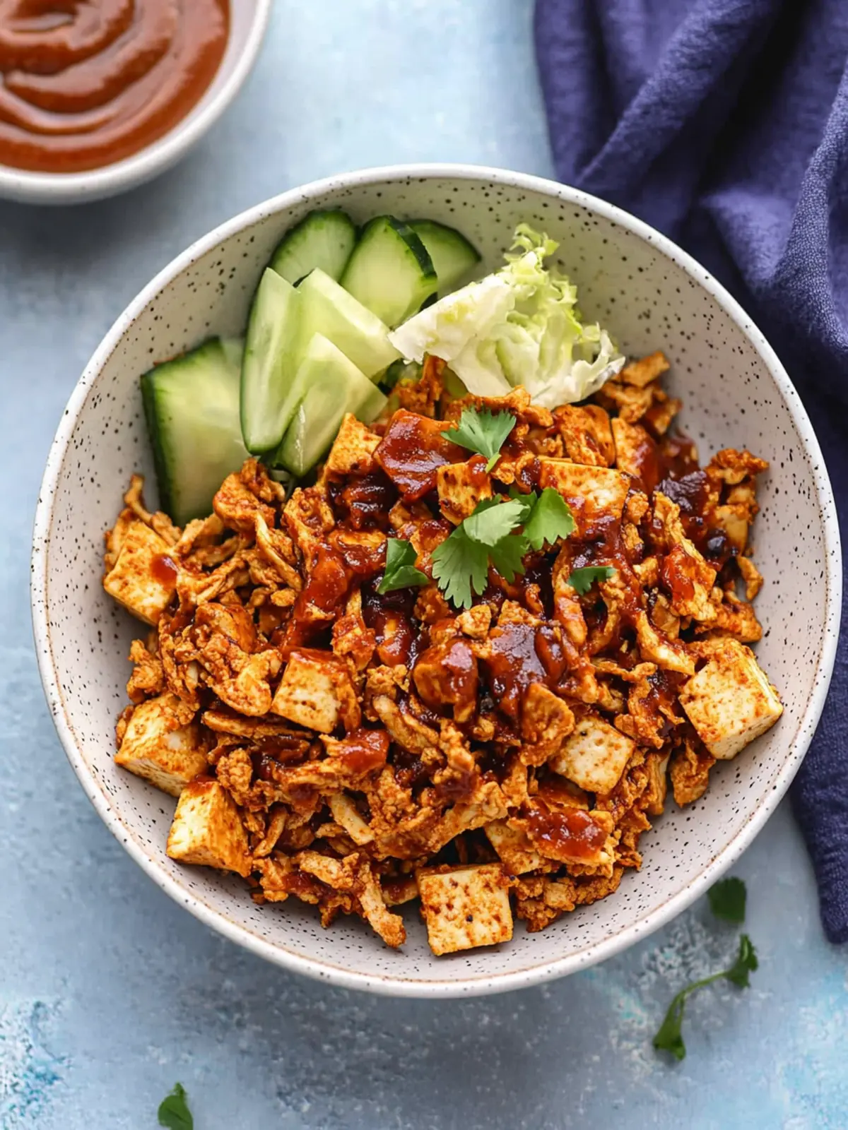 Deliciously Easy Baked BBQ Shredded Tofu You’ll Crave 3 Baked BBQ Shredded Tofu