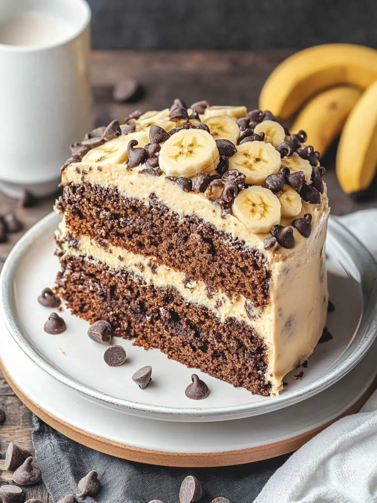 Indulge in Moist Banana Chocolate Chip Cake Bliss 4 Banana Chocolate Chip Cake