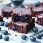 Glazed Blueberry Brownies All-Natural Delight in Every Bite 6 Glazed Blueberry Brownies (All-Natural)