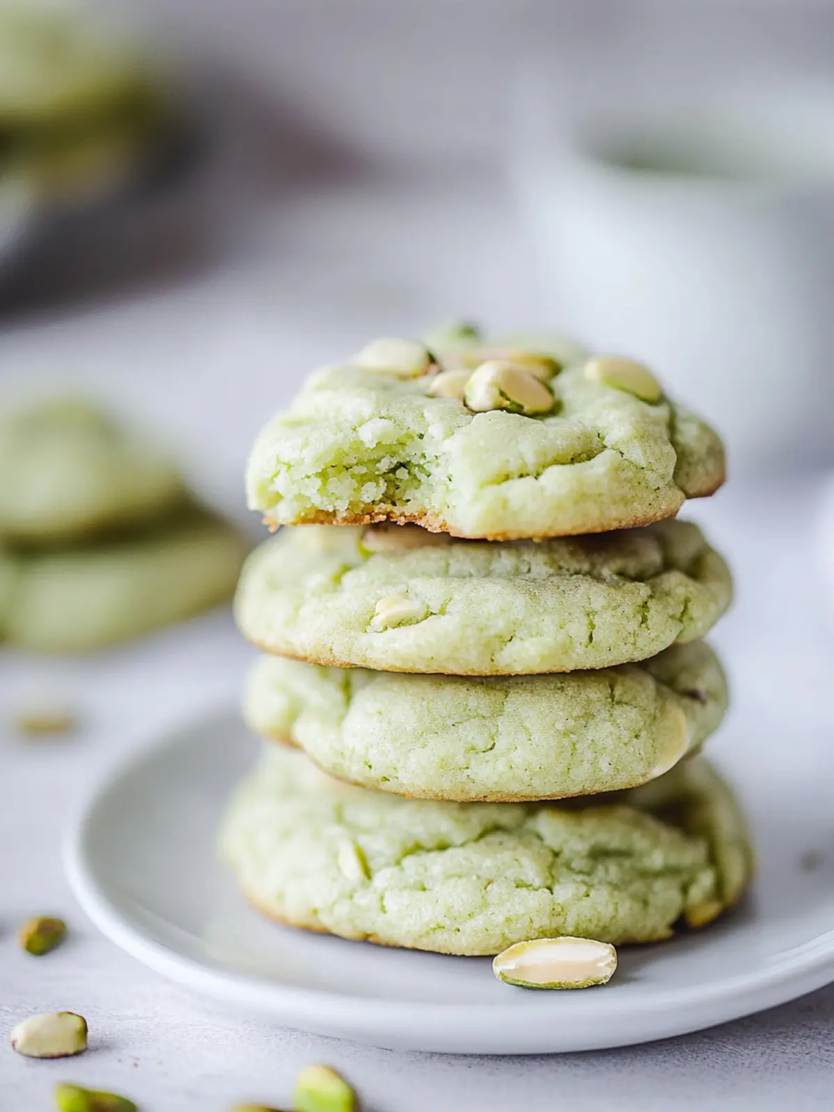 Irresistible Pistachio Pudding Cookies with White Chocolate Bliss 2 Pistachio Pudding Cookies