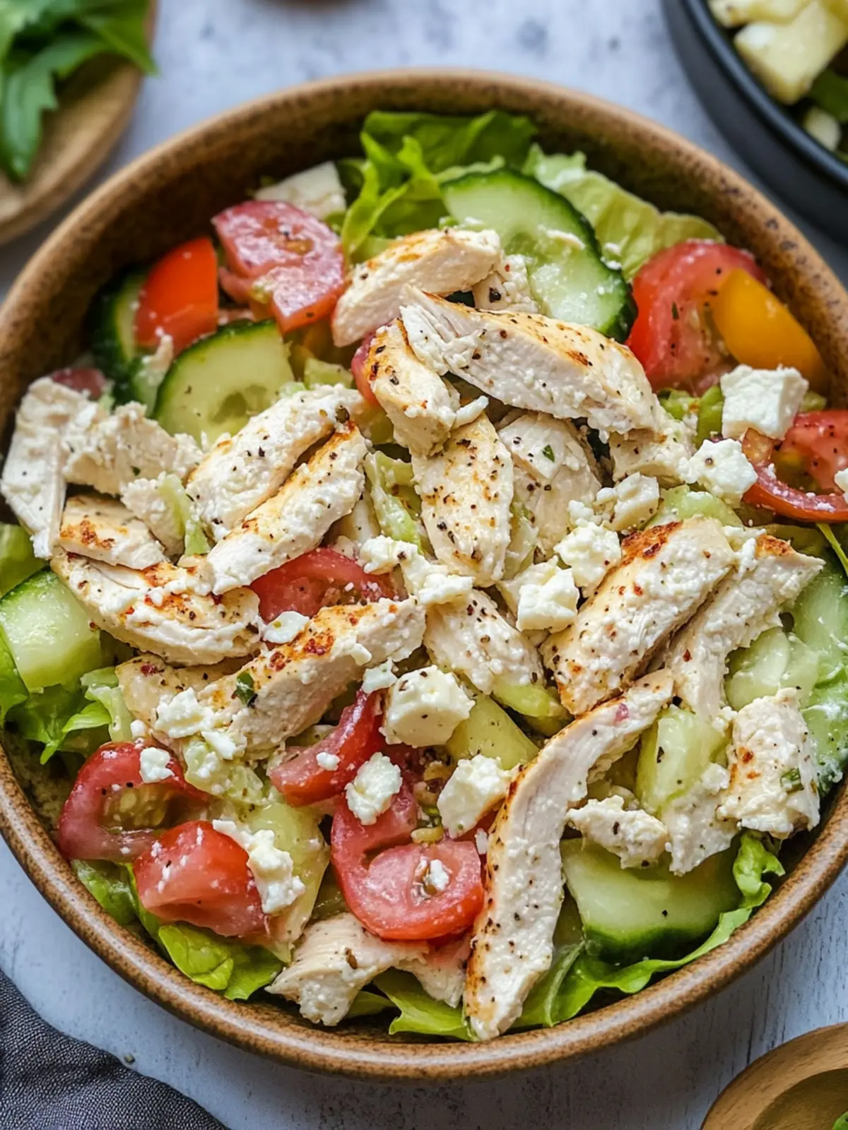 Easy High Protein Feta Chicken Salad That Refreshes Your Day 5 Easy High Protein Feta Chicken Salad