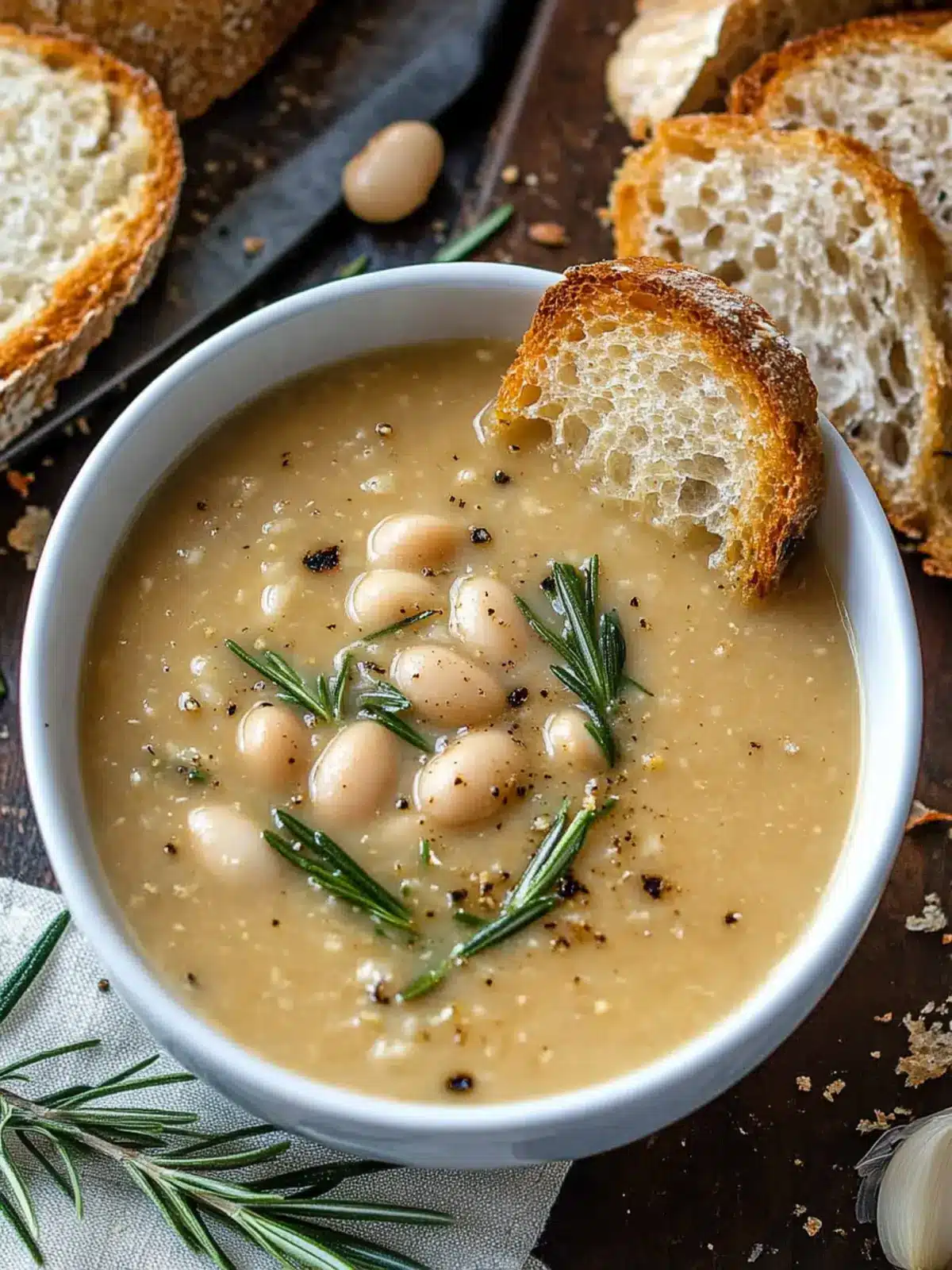 Cozy Up with Rosemary Roasted Garlic Bean Soup Delight 5 Rosemary Roasted Garlic Bean Soup