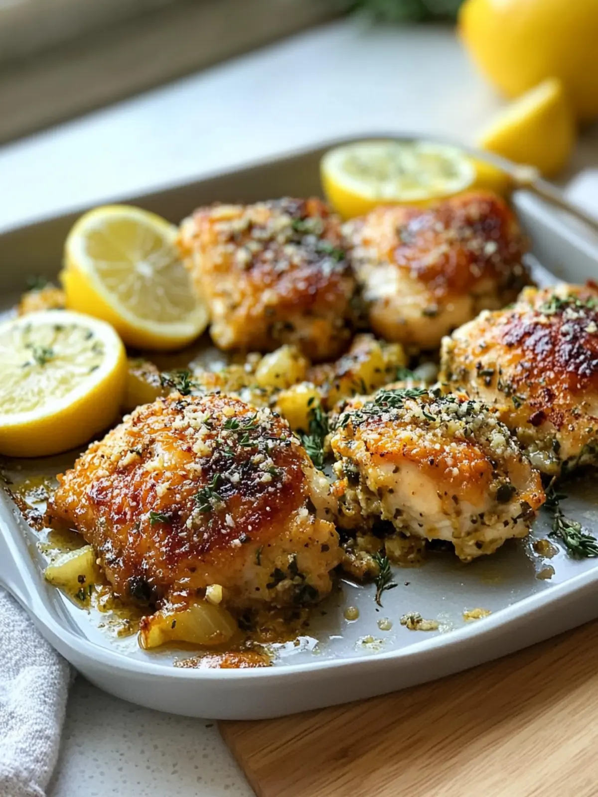 Easy Sheet Pan Parmesan Garlic Chicken Thighs with Veggies 5 Sheet Pan Parmesan Garlic Chicken Thighs