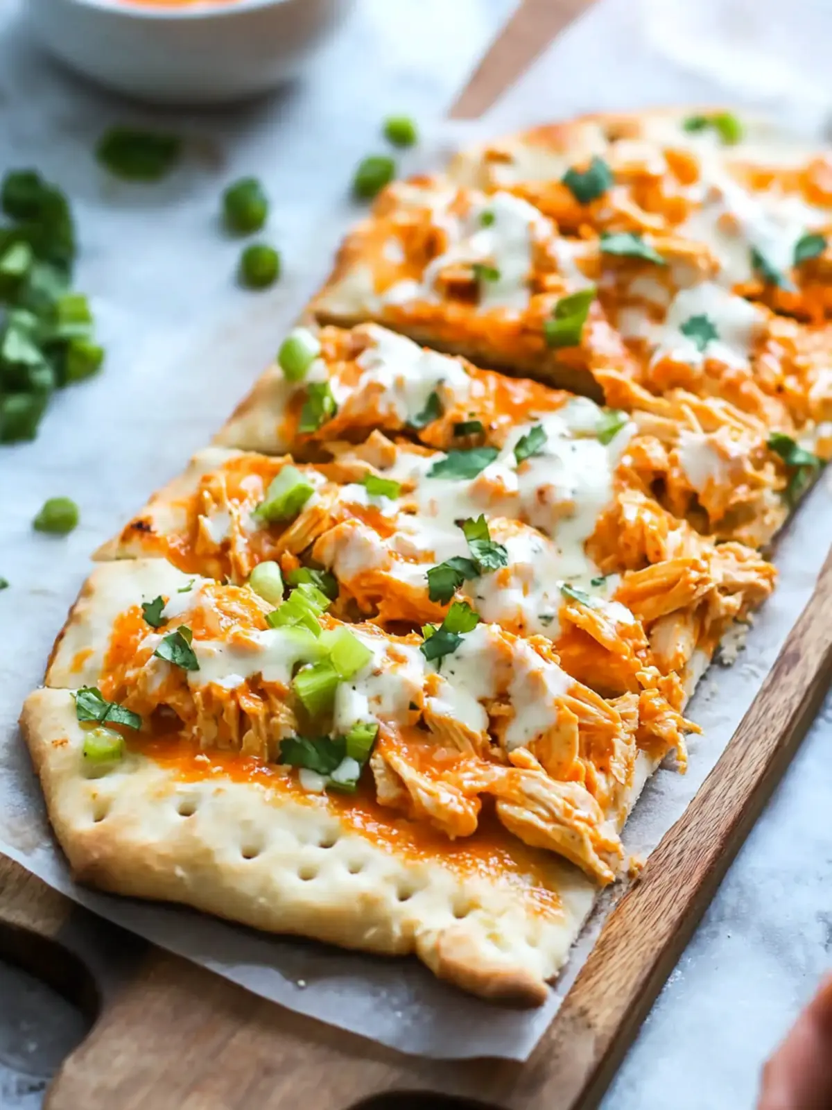 High Protein Buffalo Chicken Flatbread for Ultimate Flavor Boost 3 High Protein Buffalo Chicken Flatbread