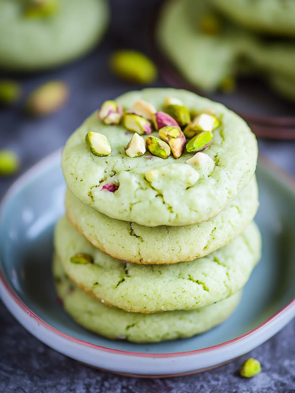 Irresistible Pistachio Pudding Cookies with White Chocolate Bliss 4 Pistachio Pudding Cookies