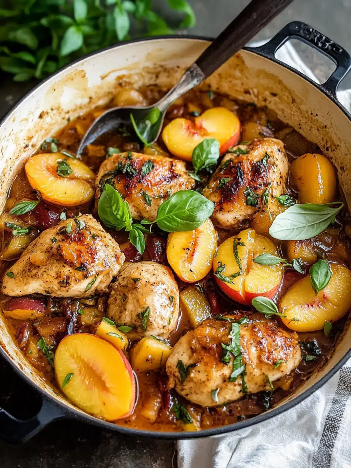Sweet and Savory Honey Butter Peach Chicken Delight 3 oney Butter Peach Chicken re