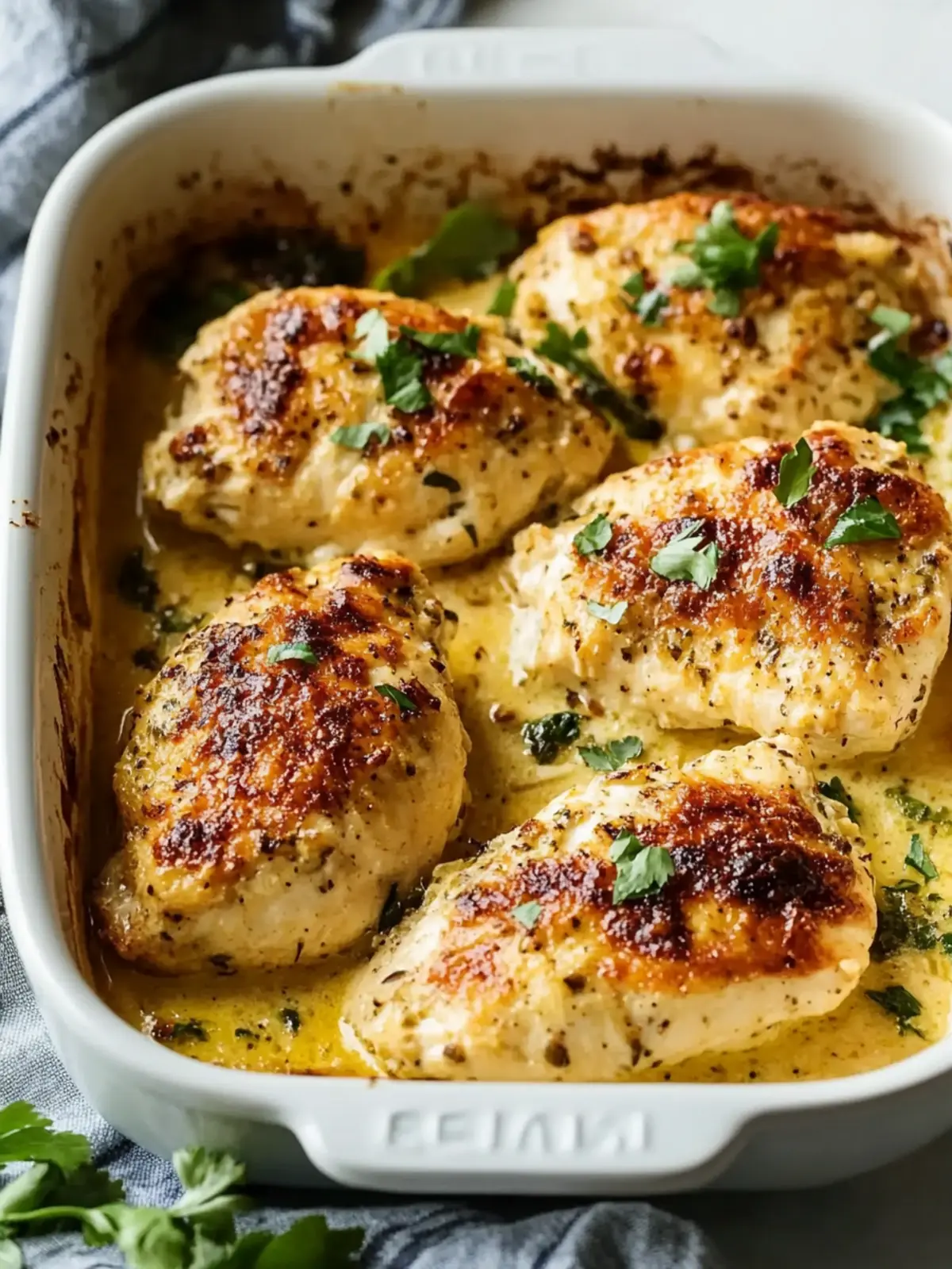 3-Ingredient Baked Caesar Chicken: Simple & Delicious! 3 3-Ingredient Baked Caesar Chicken