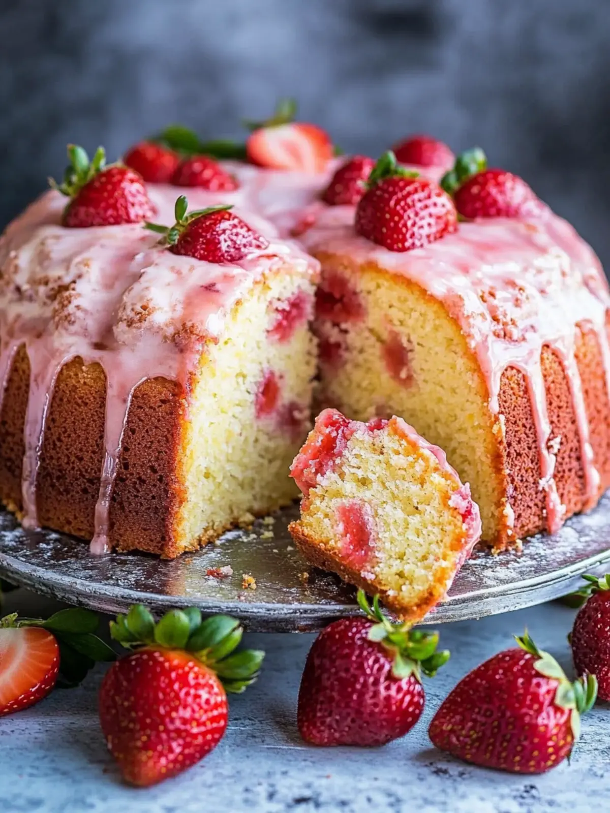 Delicious Strawberry Pound Cake That Will Brighten Your Day 4 Strawberry Pound Cake